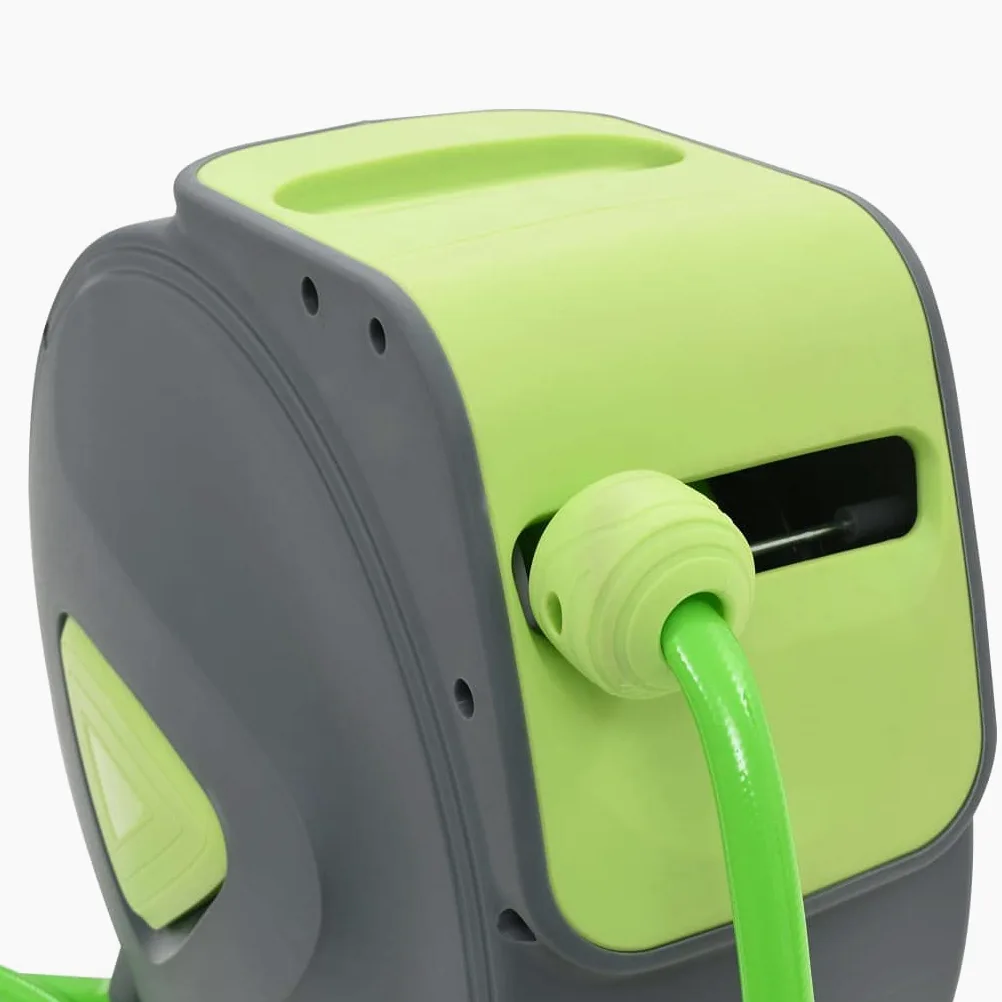 vidaXL Carrete de manguera retráctil automático de pared 20+2 m