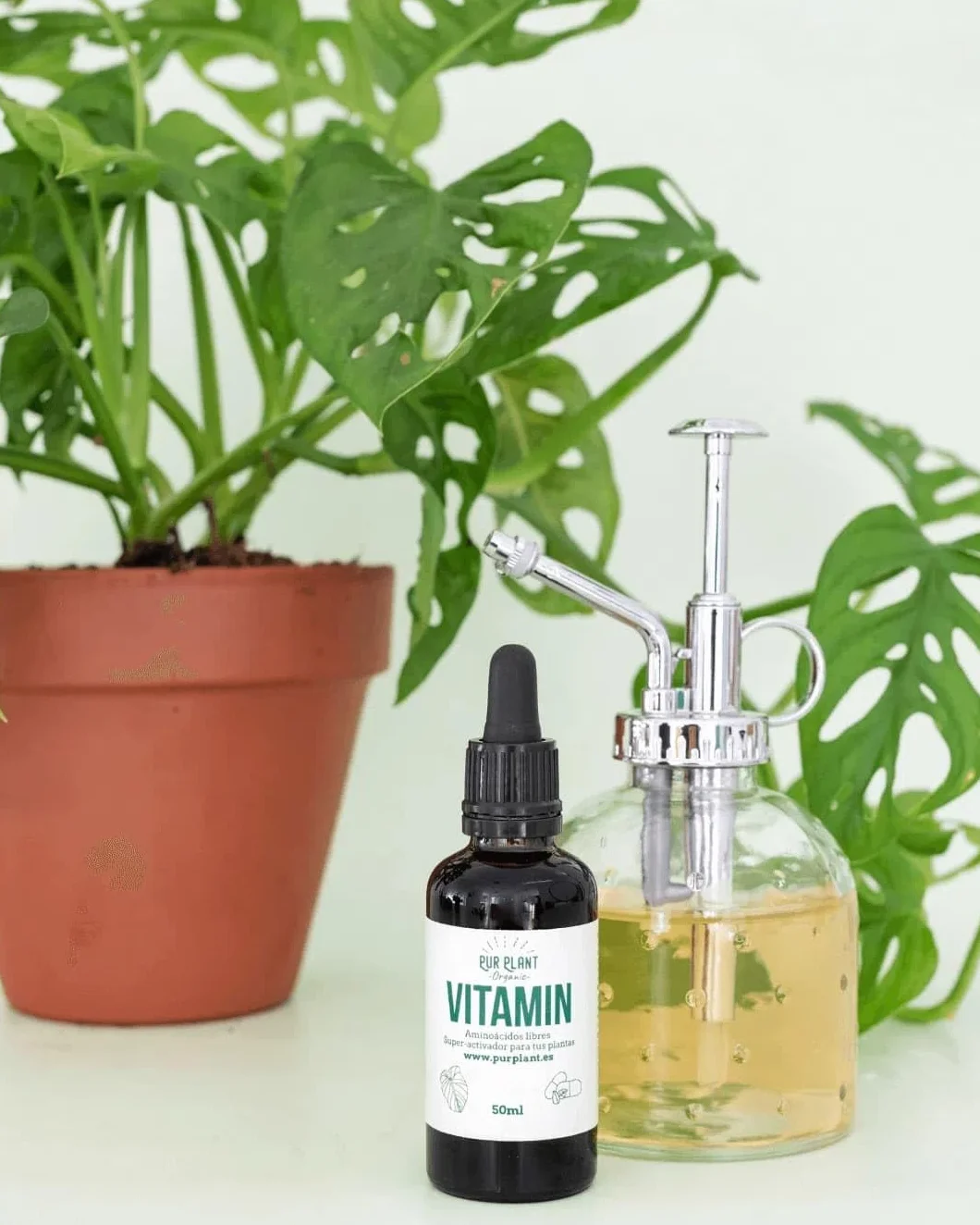 PUR PLANT Vitamin Aminoácidos Libres 50 ml | Superactivador Natural para Plantas | Recuperación y Estimulación Vegetal