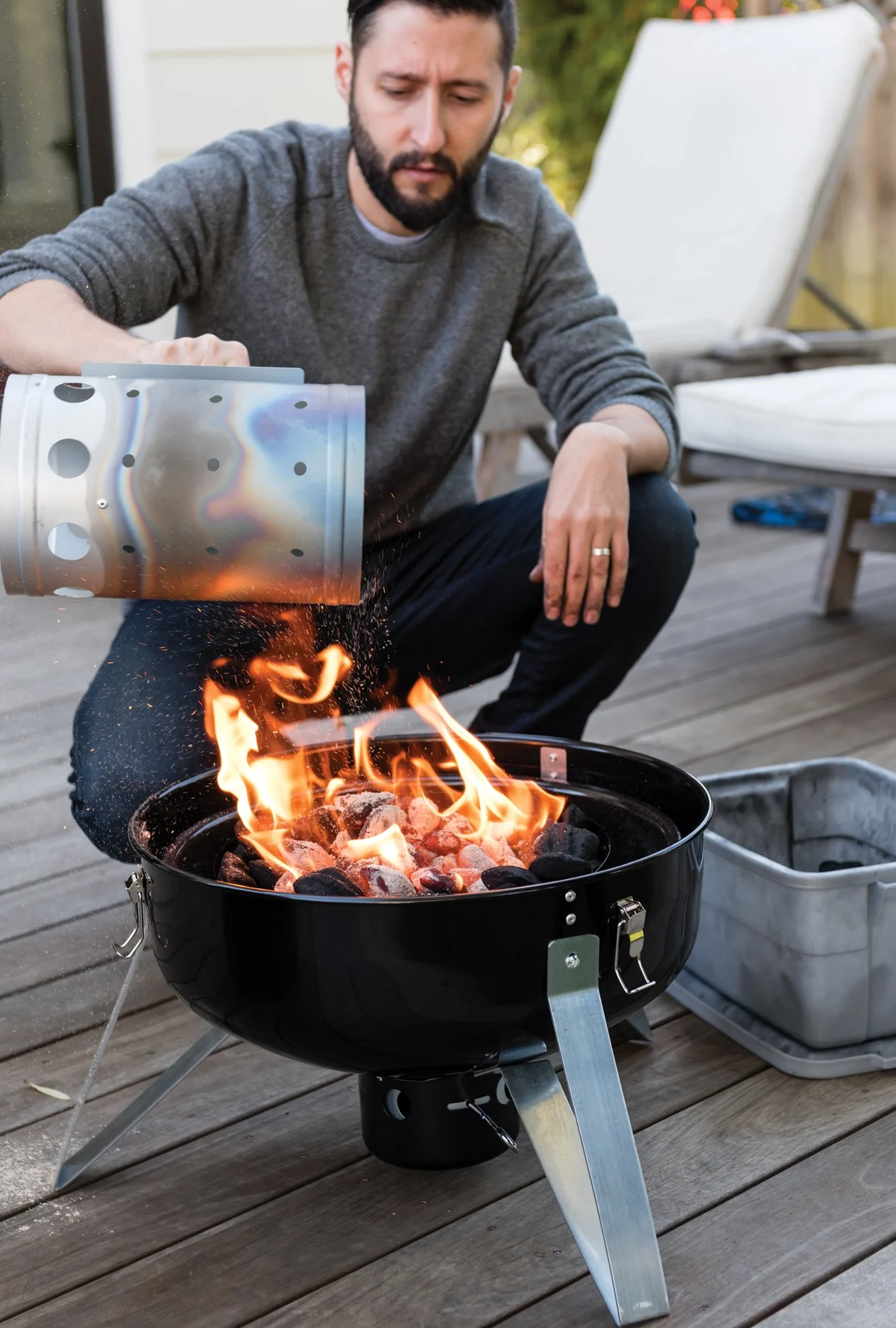 Cuisinart ccc-100 carbón chimenea