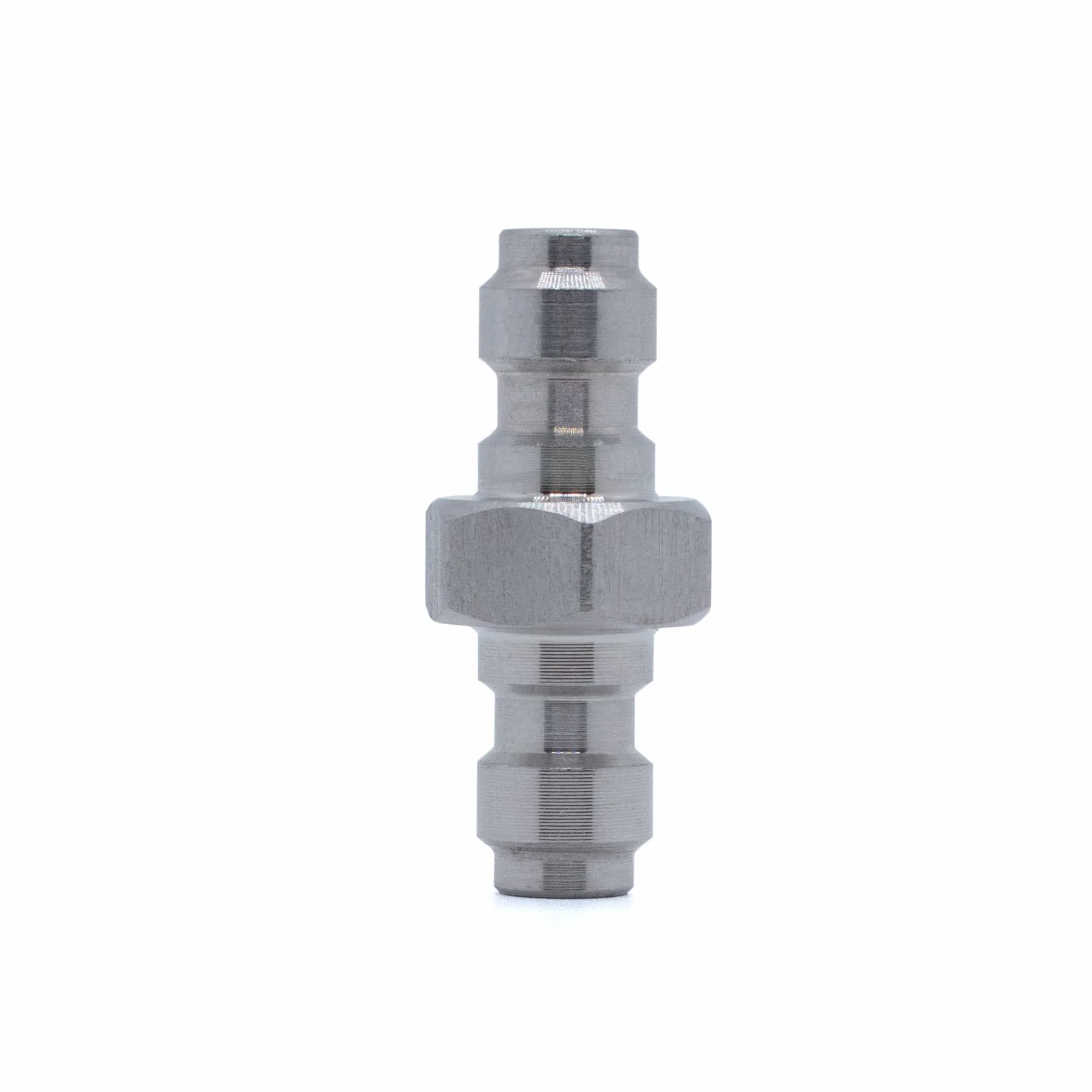 TUXING Adaptador de acoplamiento doble macho de desconexión rápida 8 mm acero inoxidable