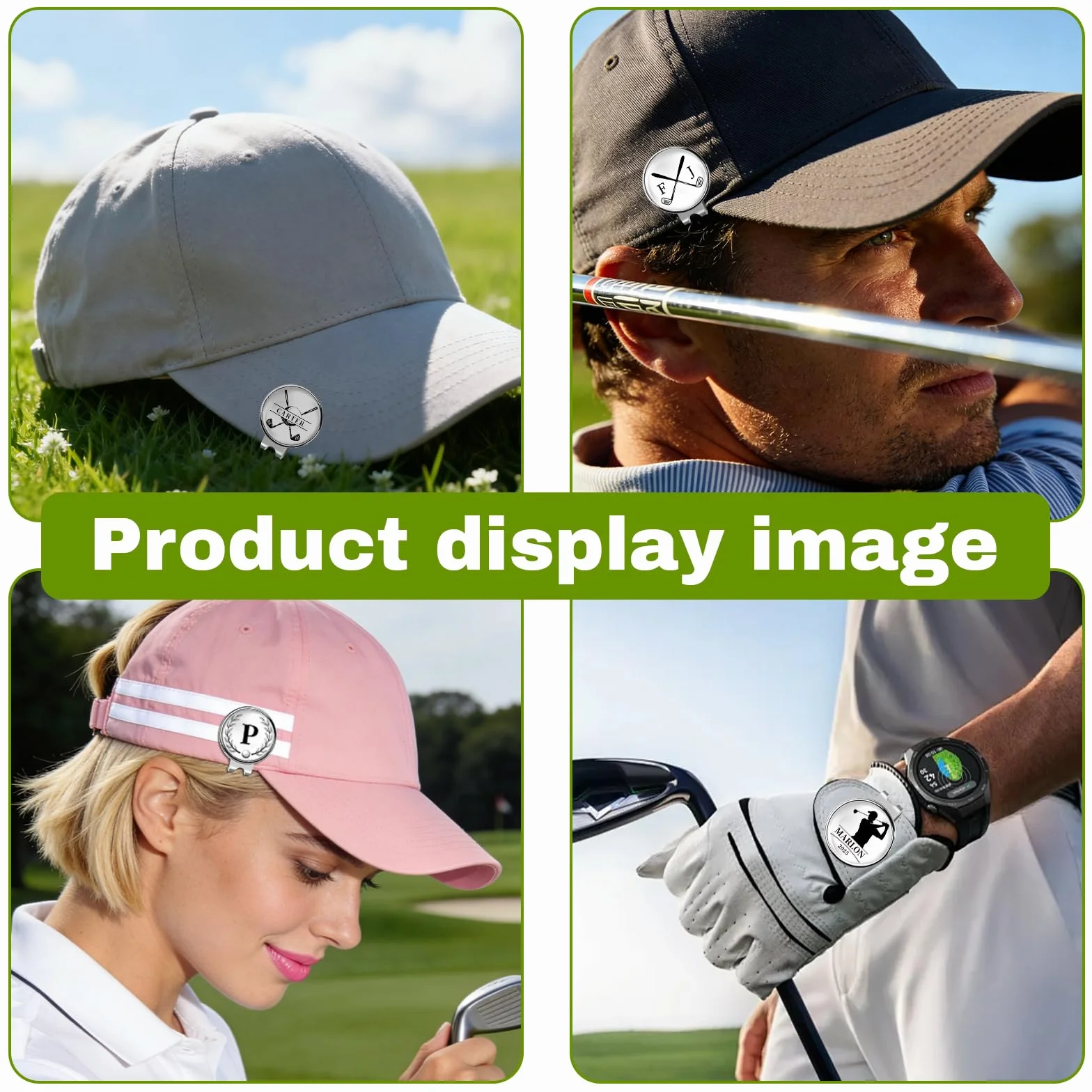 Marcador de Pelota de Golf Personalizado 3D con Clip Magnético para Sombrero, Regalo Original para Golfistas