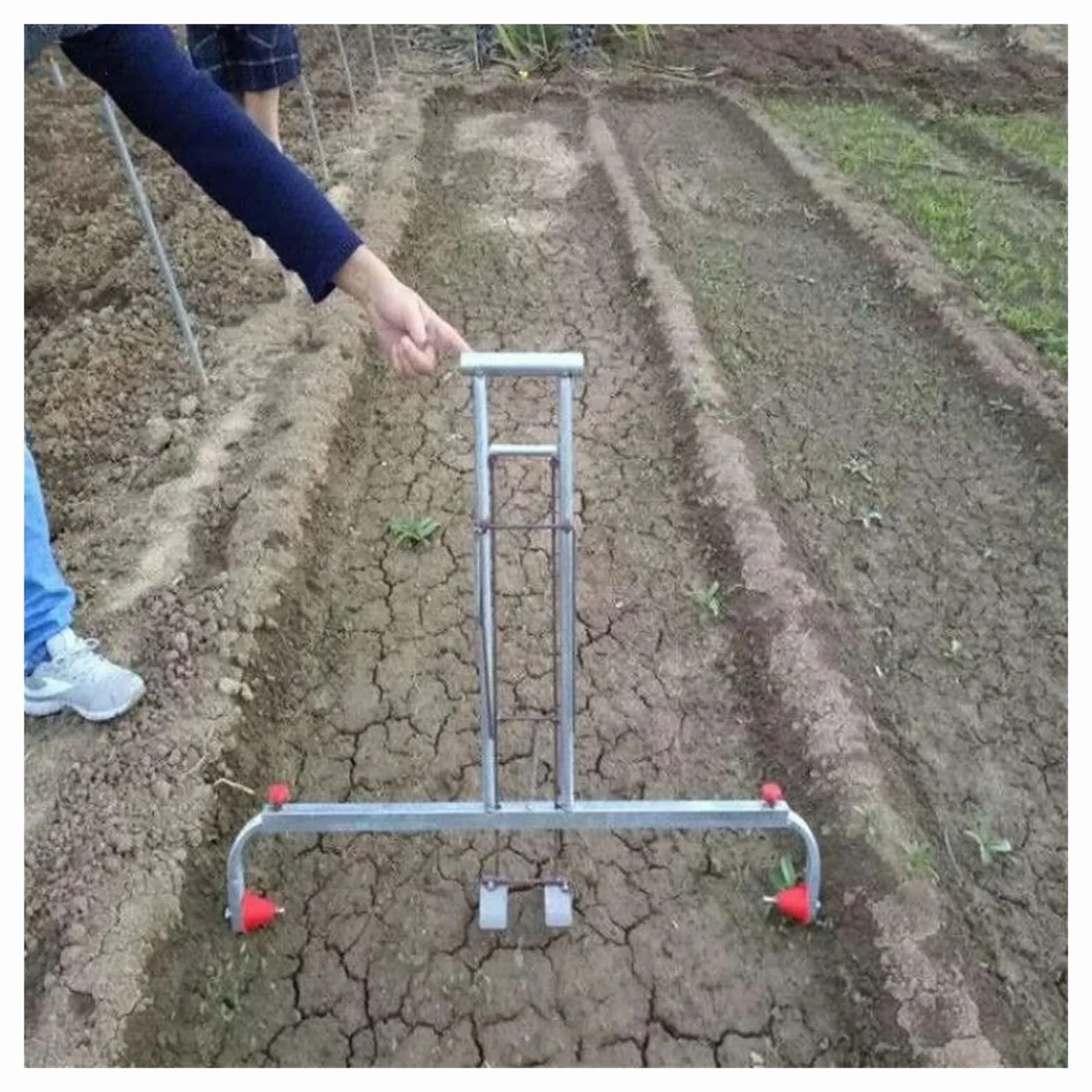 Herramienta manual agrícola de acolchado de vinilo/herramientas de cultivo de jardín con funda de revestimiento de plástico(0.6 to 0.8M)