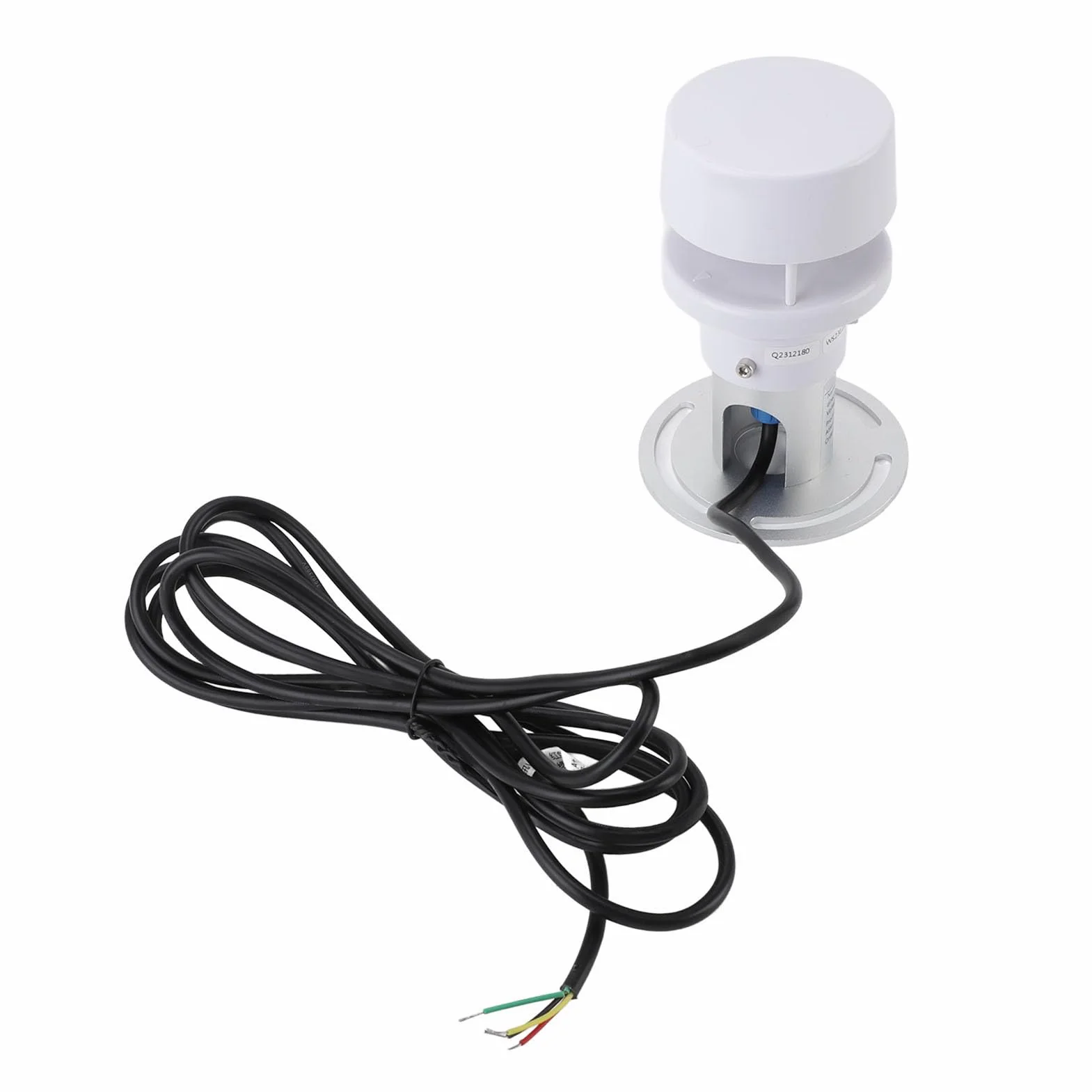 Acouto Sensor de Entorno Meteorológico, 5 en 1 RS485 para Monitoreo de Presión de Humedad, Temperatura y Velocidad del Viento para Agricultura e Industria