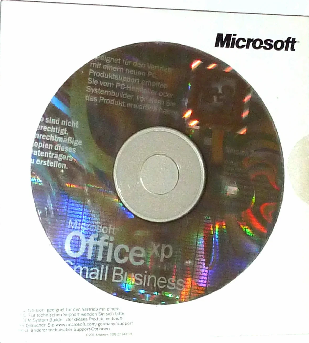 Microsoft Office Small Business XP CD W32 Incluye Word Excel Outlook