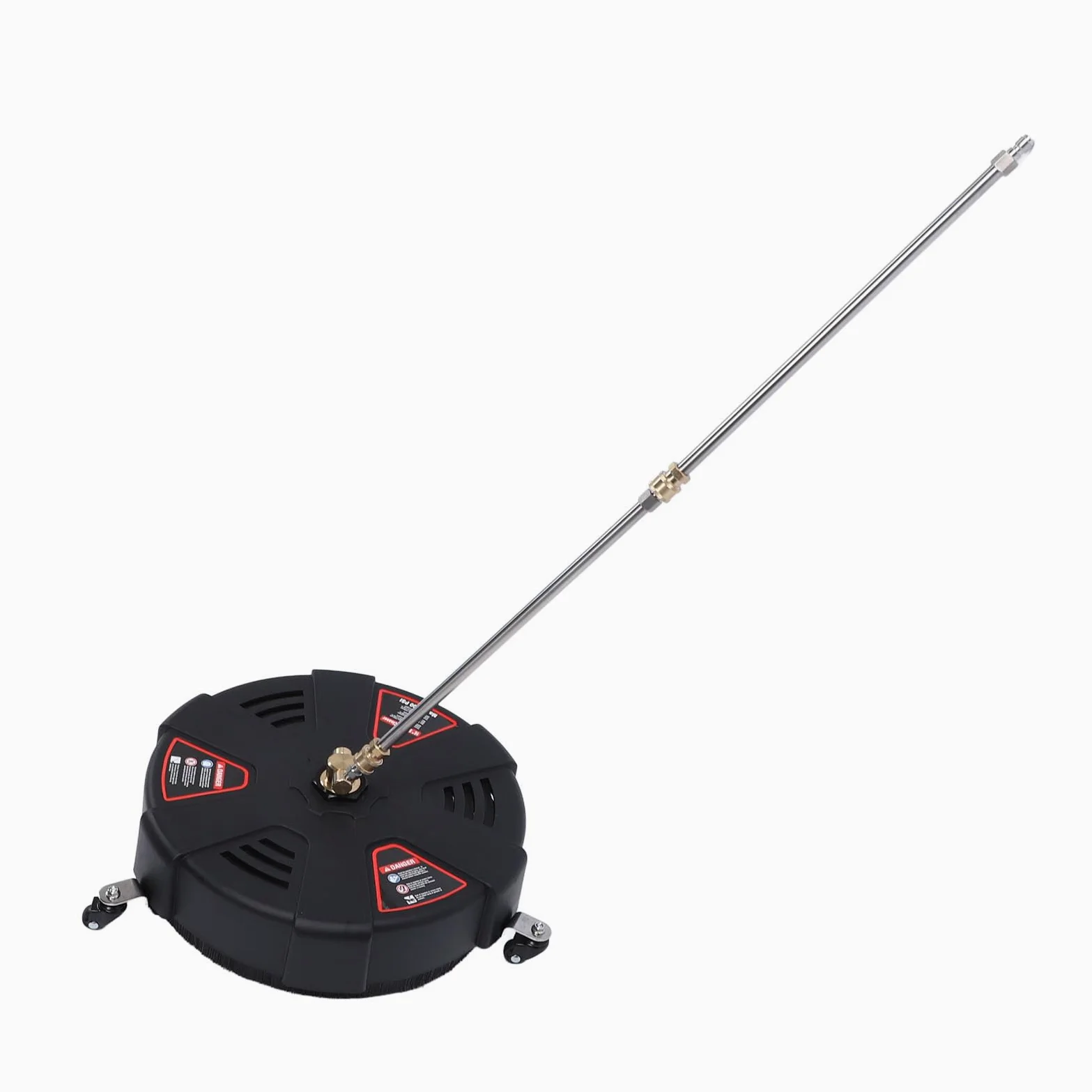 Limpiador de Superficies de Lavadora a Presión de 16 Pulgadas con 3 Ruedas, Limpiador de Superficies de Acero Inoxidable 3600PSI para Accesorio de Lavadora a Presión para