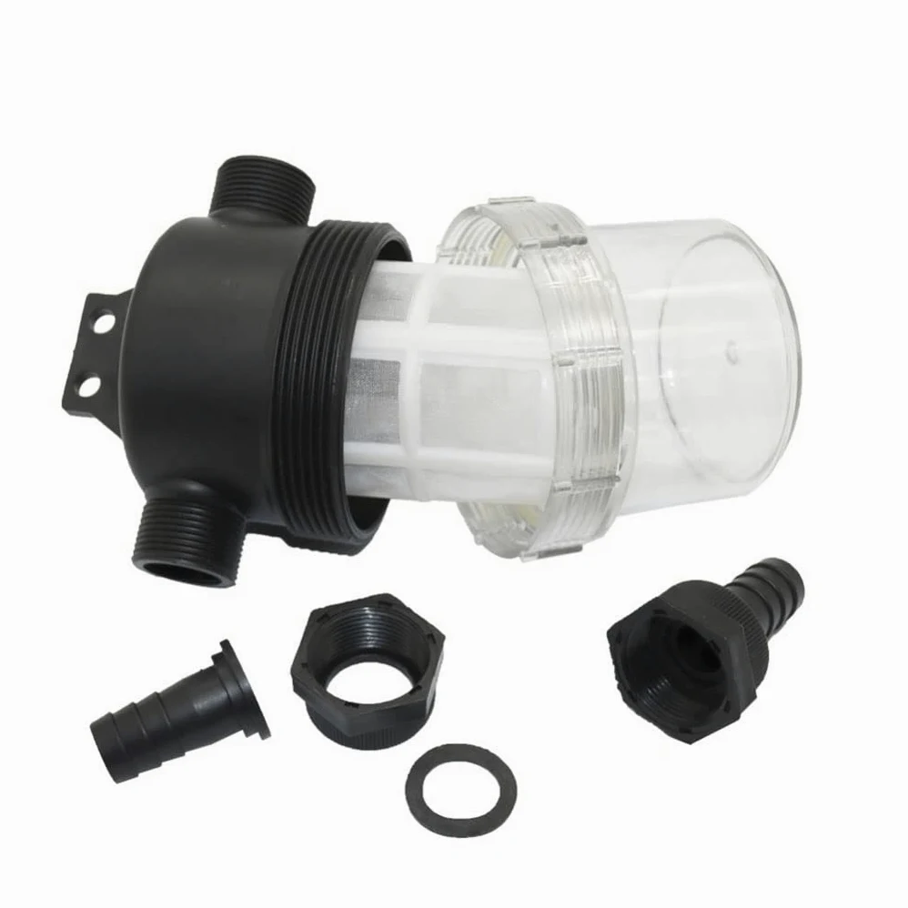 Filtro de manguera de agua en línea - Prefiltro de flujo grande de malla 40 for riego de jardines y uso agrícola, 1 unidad