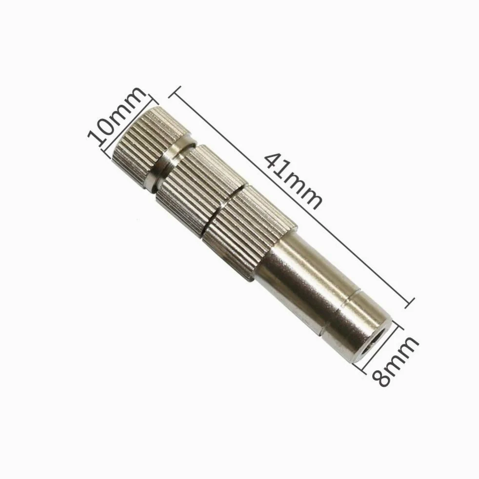 Adaptador de Conector de Manguera, 50 Piezas, 8 Mm, Antigoteo con Filtro, Bloqueo Deslizante, Conexión Rápida,Re de Baja Presión, 0,2-0,6 Mm, Boquillas Antiniebla, Aspersores de Riego Gareden/0,3 Mm