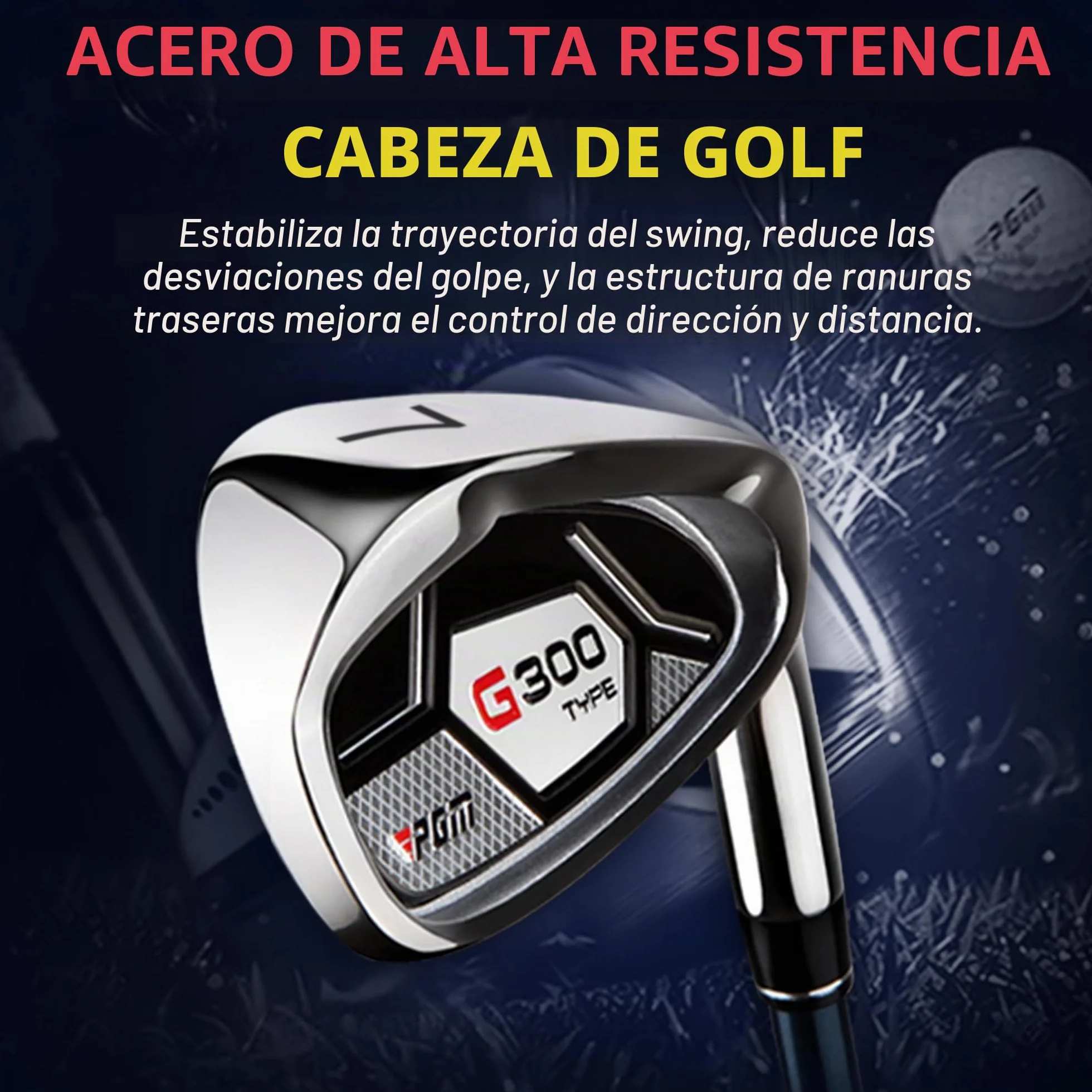 PGM Juego de palos de golf 18 piezas para hombre - Titanio Driver #1, híbrido, hierros, putter, bolsa con 5 fundas