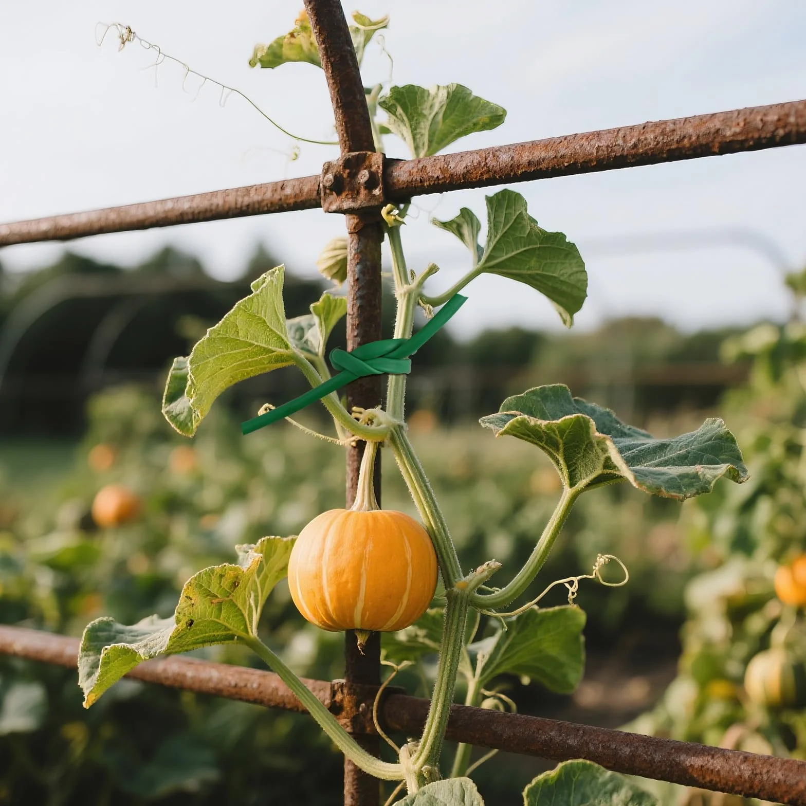 KINGLAKE Tubo de Atado Flexible, Cinta de Jardín Verde de 3mm x 50m para Plantas Trepadoras, Cuerda de Jardín de Plástico para Tomates, Rosas, Soporte para Vegetales