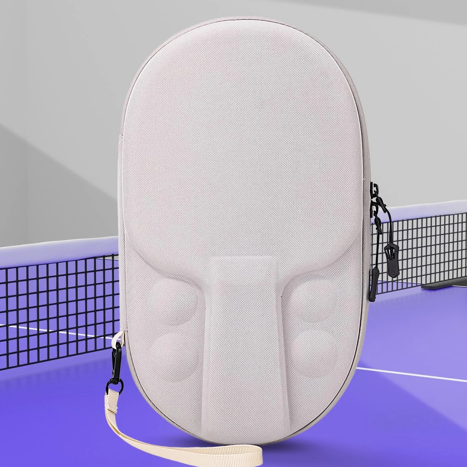 Paleta Tenis Mesa Carcasa Dura Protector Arañazos Portátil EVA Tela Oxford Capacidad 2 Palas 4 Bolas