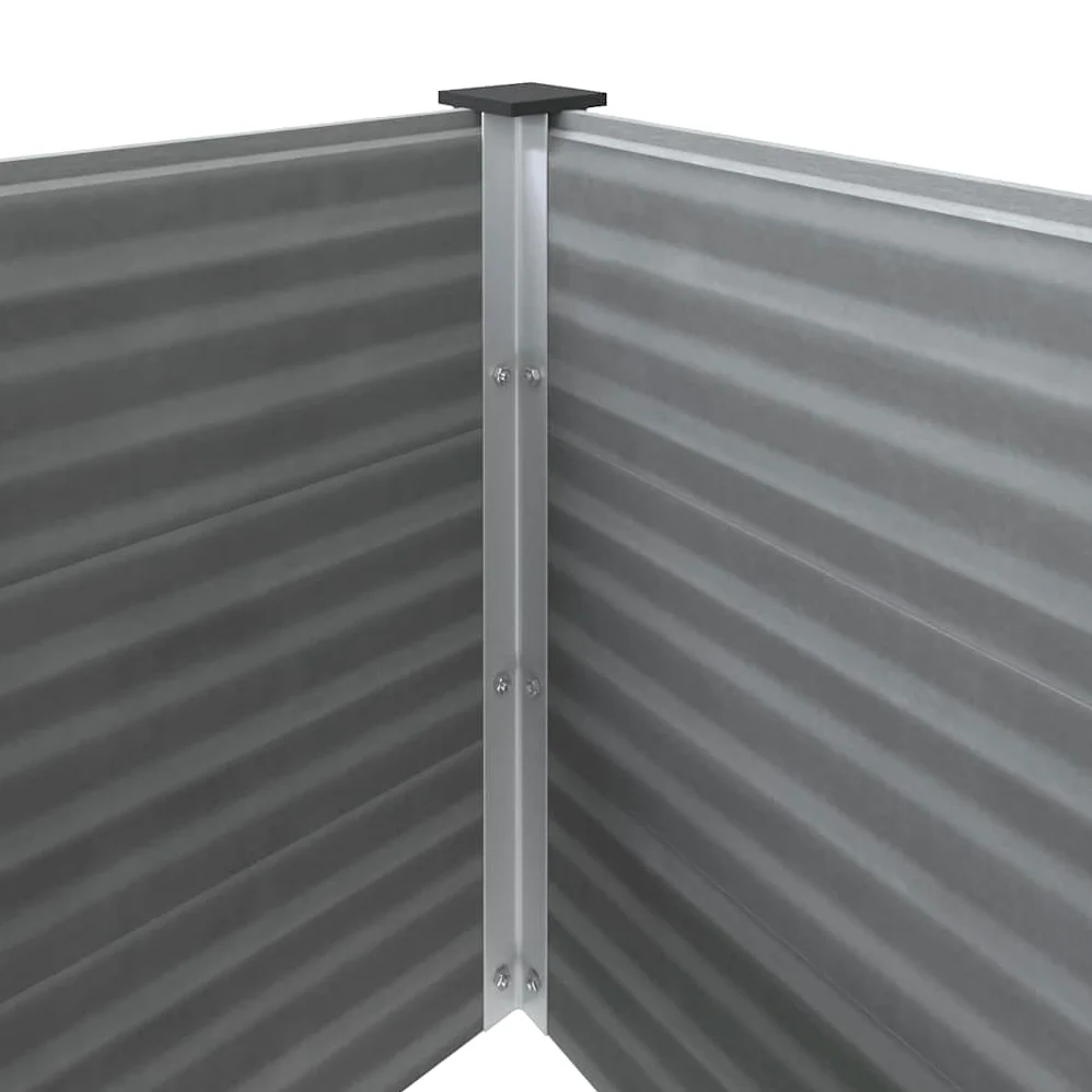 vidaXL Arriate de WPC Gris 100x50x54 cm