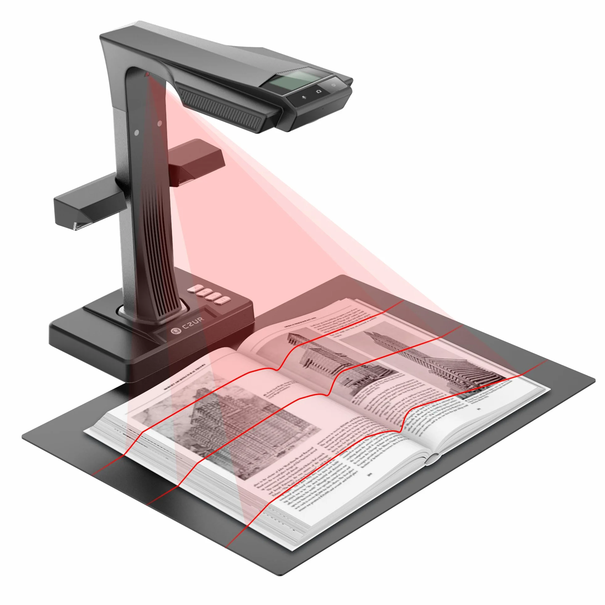 CZUR ET24 Pro Escáner para Libros 24MP Auto-Plano A3 HDMI Compatible Windows macOS Linux