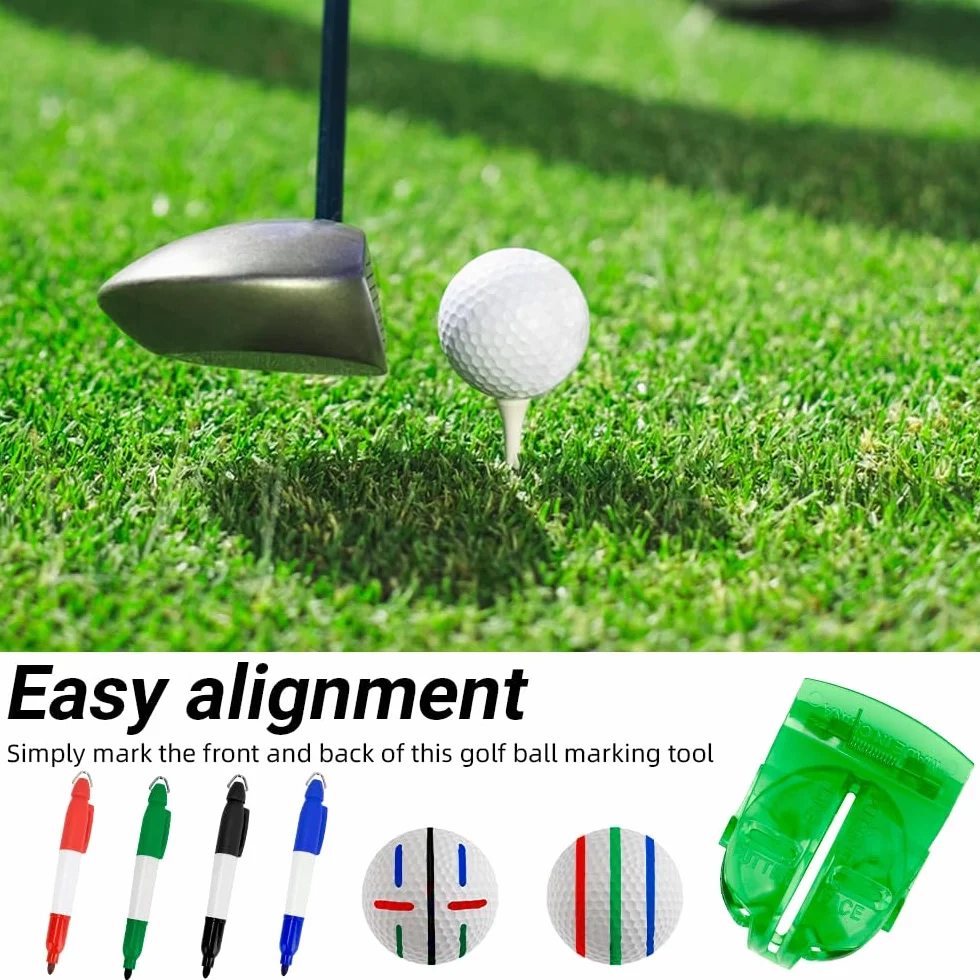 Herramienta de Alineación para Golf, 6 Piezas, Marcadores de Línea de Pelota