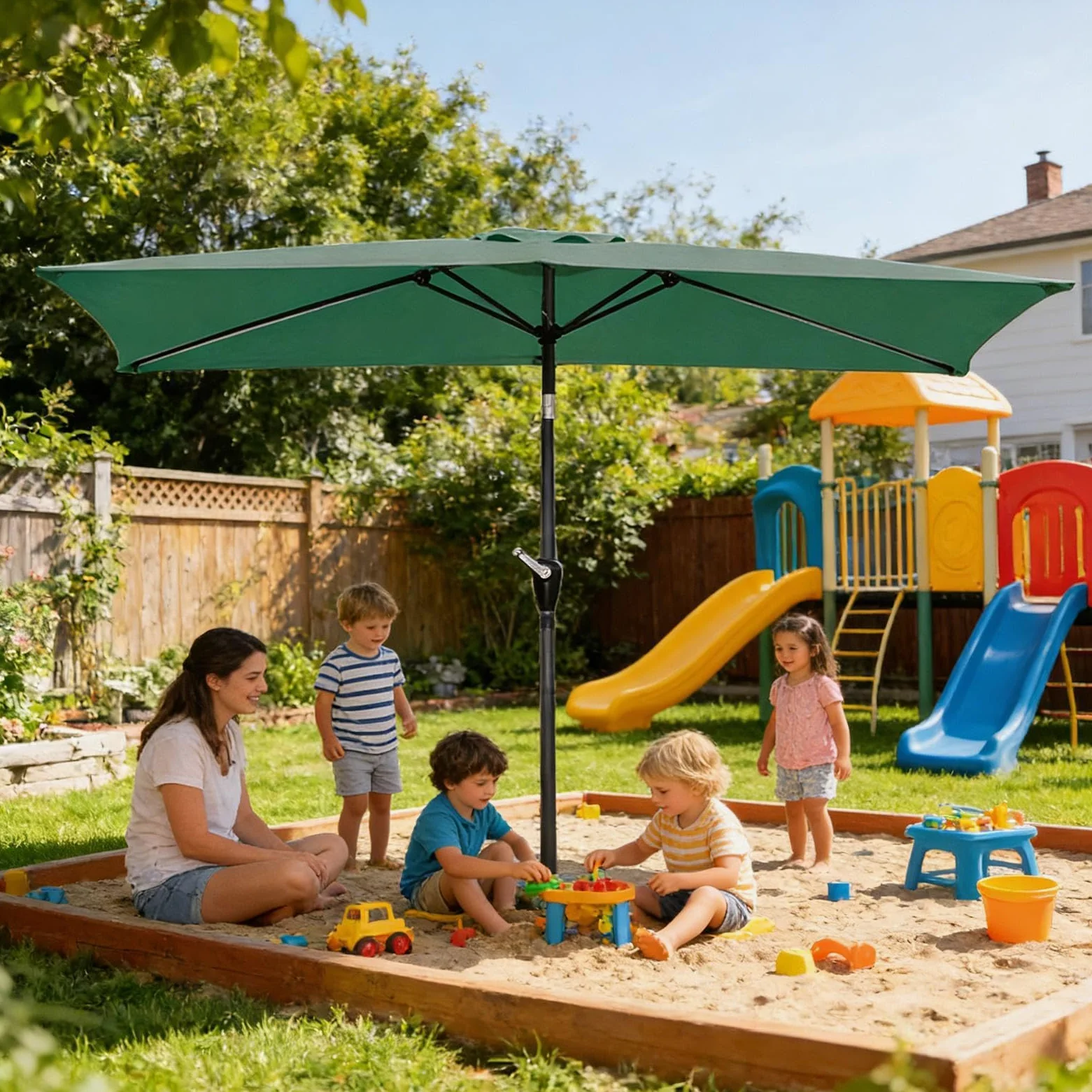 Toldo de repuesto para terraza, protección UV, 2,0 x 3,0 m, para piscina, balcón, terraza, jardín, camping