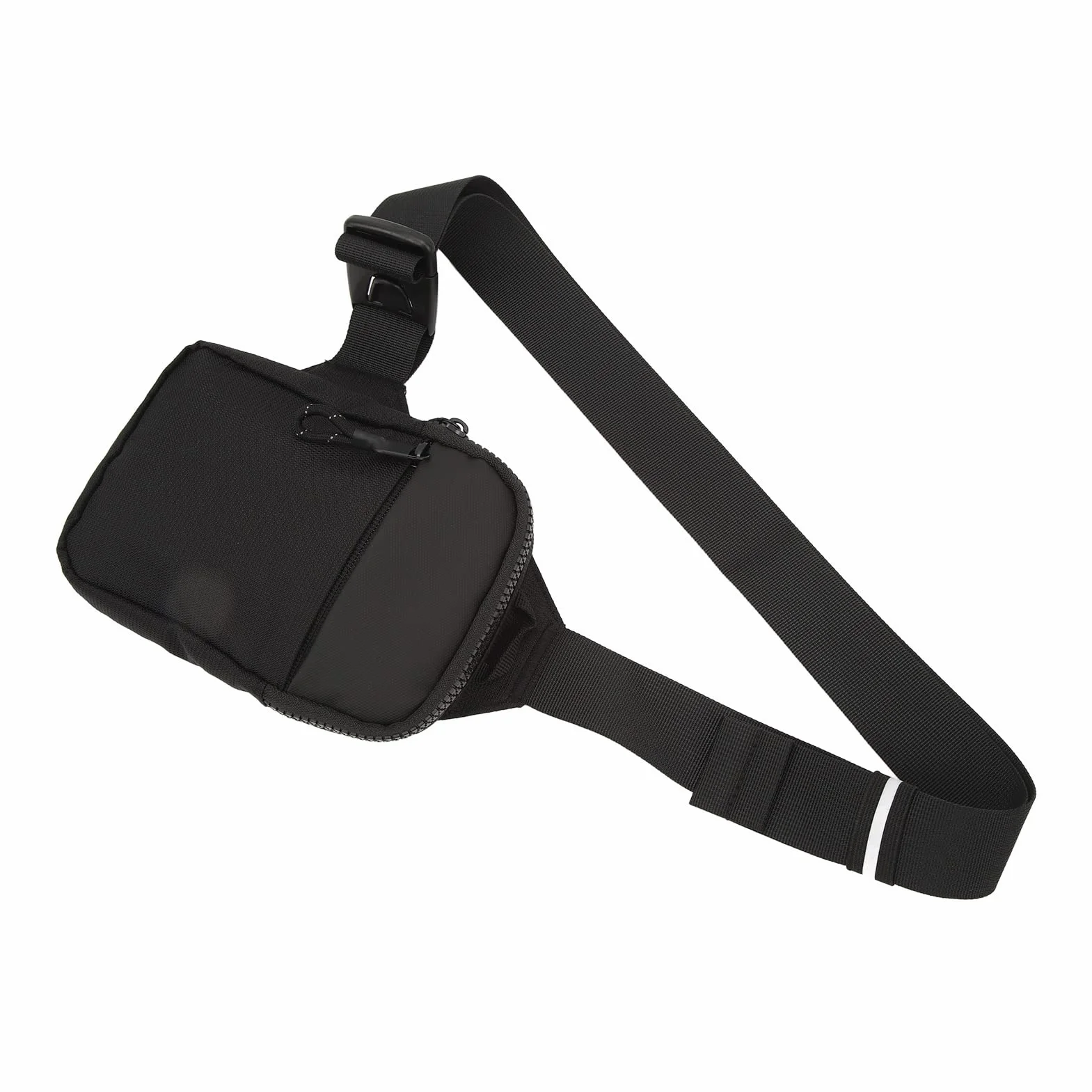 Haofy Bolsa de Deporte en el Pecho, Múltiples Compartimentos, Malla Transpirable, Reflectante, Bandolera para Viajes en Bicicleta