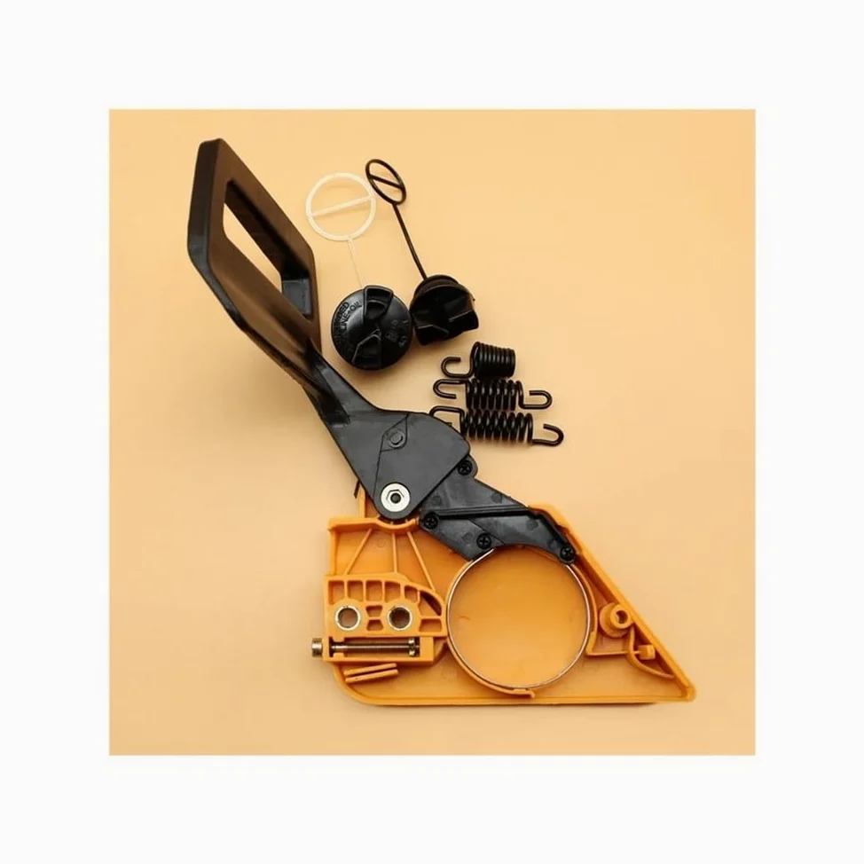 Kit de Resorte Amortiguador de Tapa de manija de Freno de Cubierta de Embrague de Cadena for Piezas de Repuesto de Motosierra 350 351 370 371 390 420 Piezas de Repuesto