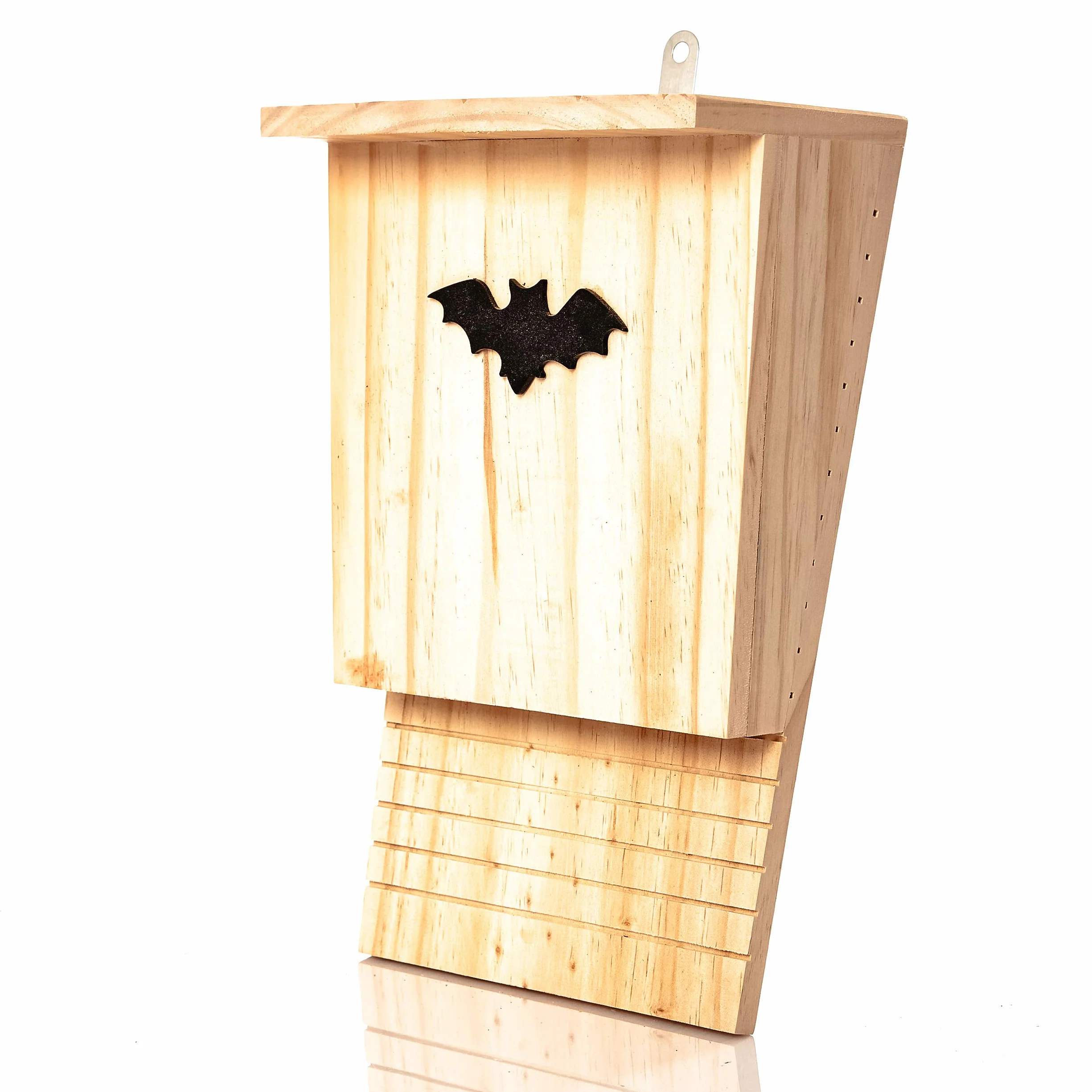 Hotel para murciélagos Hecho de Madera | Albergue Refugio Caja Nido Cueva 42 x 29 x 10 cm | Casa para murciélagos - Protección de Especies en tu jardín