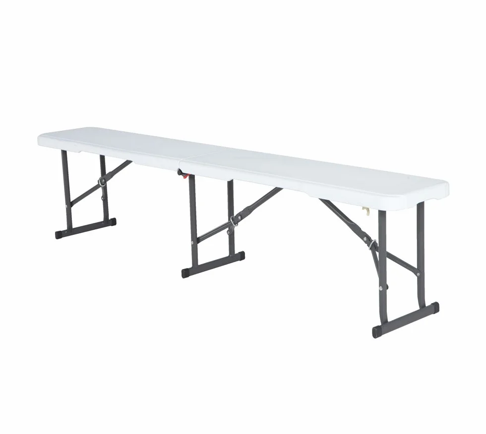 LIFETIME 80305 Banco Plegable Ultrarresistente 454 kg UV100 Blanco 183 x 29 x 42 cm