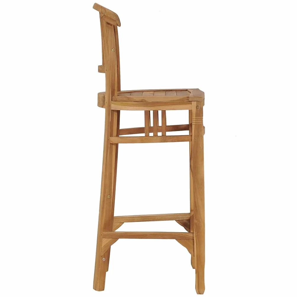 vidaXL Set Mesa y Sillas de Bar de Jardín 3 Piezas Conjunto Casa Exterior Comedor Aire Libre Asientos Sillones
