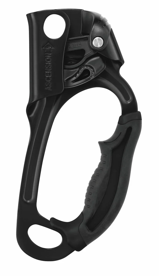 PETZL Puño Bloqueador Ascensión Cuerda Negro Mano Derecha