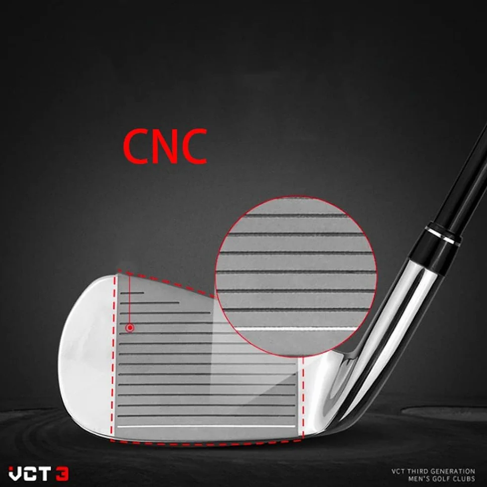 Hierros de golf profesional acero inoxidable carbono #5/6/7/8/9/PW/SW para hombres y mujeres
