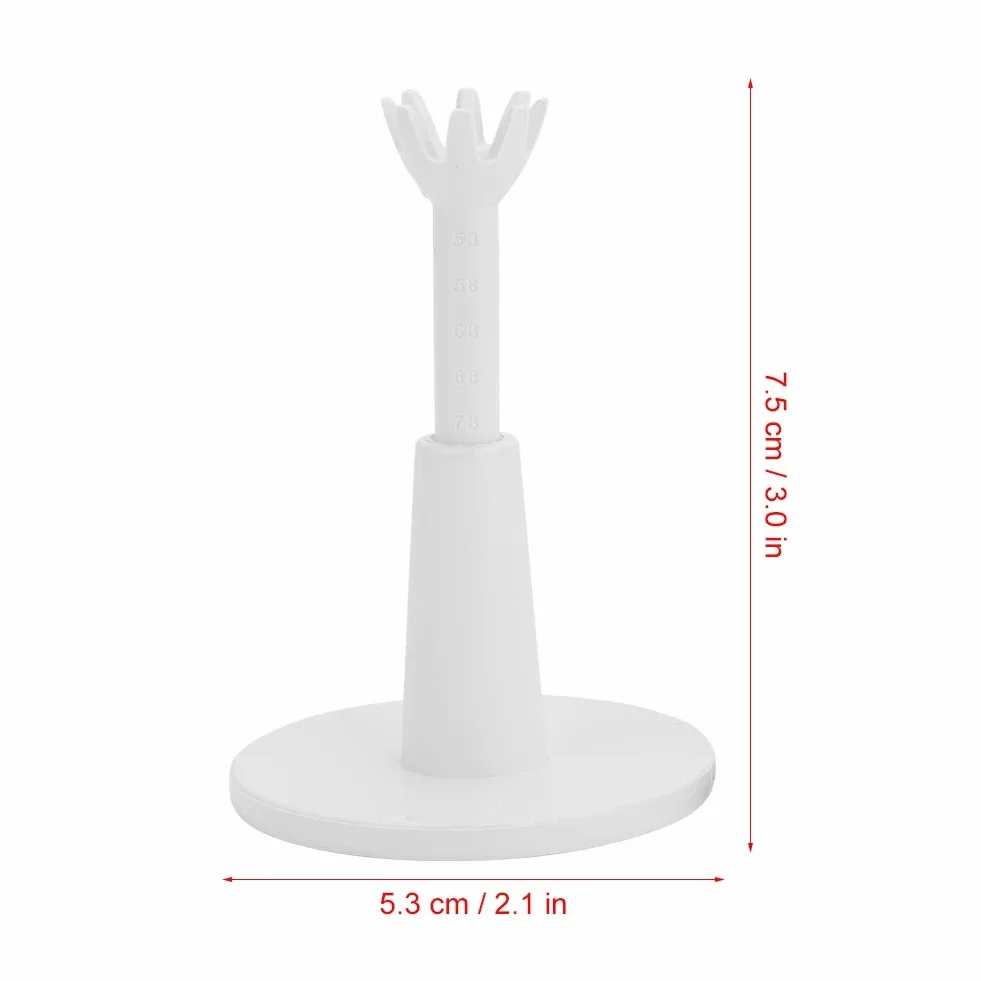 Nikou Accesorio de Golf 2 Piezas Tees de Altura Ajustable Entrenamiento Blanco
