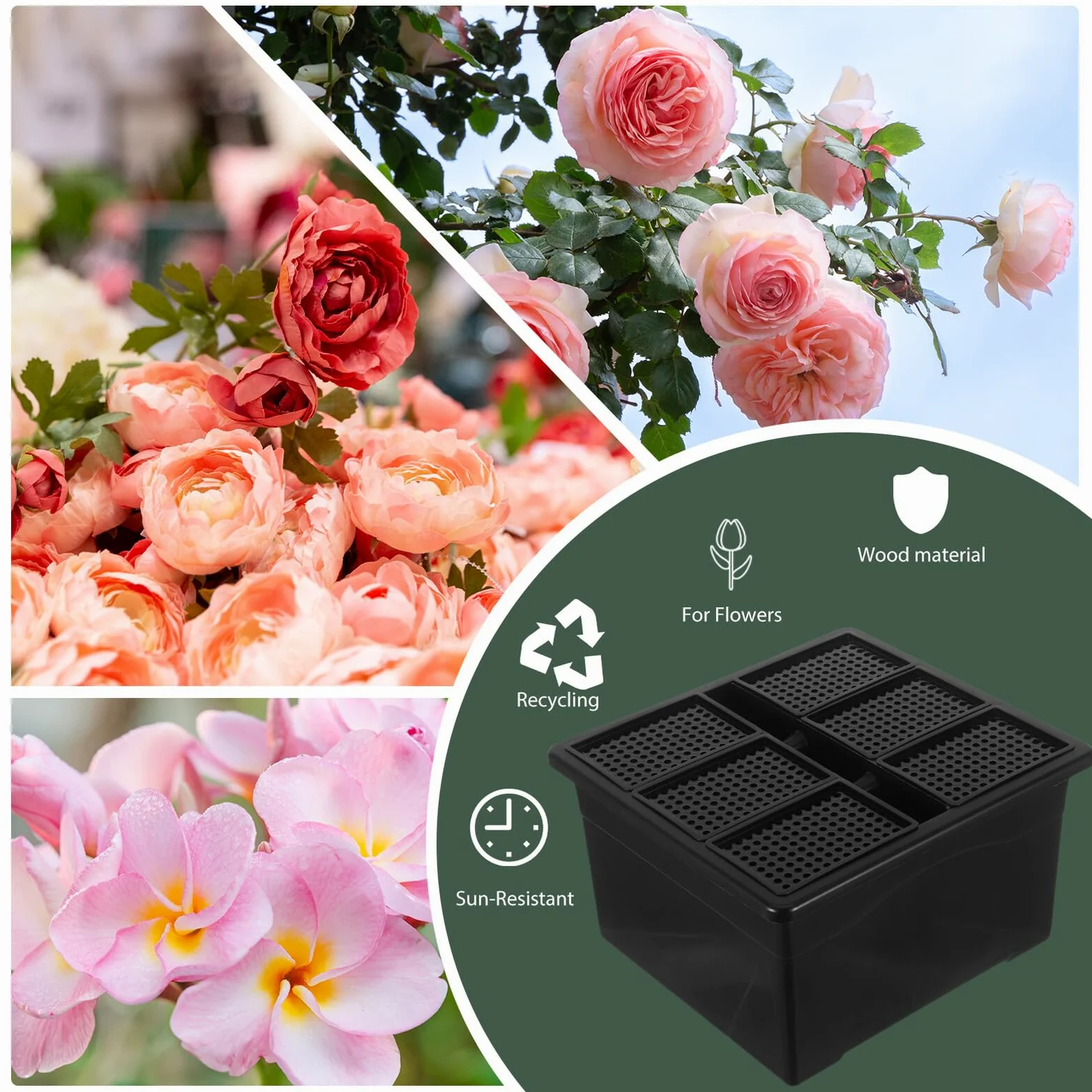 UPKOCH Set de 6 Jardineras Hidropónicas de Plástico Resistente 96 Orificios para Cultivo Hidropónico Interior Contenedor para Plantas Acuáticas Bandeja para Germinación en Laboratorio