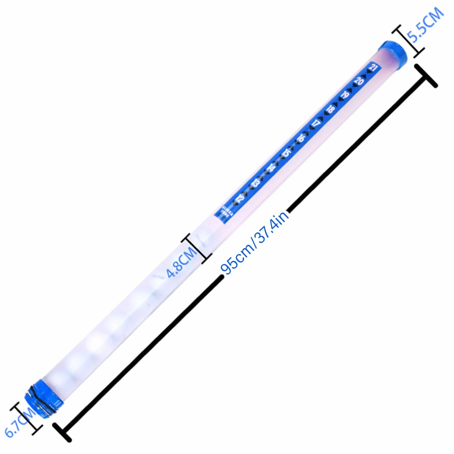 KLOVA Tubo transparente recogedor de pelotas de golf, herramienta de recogida