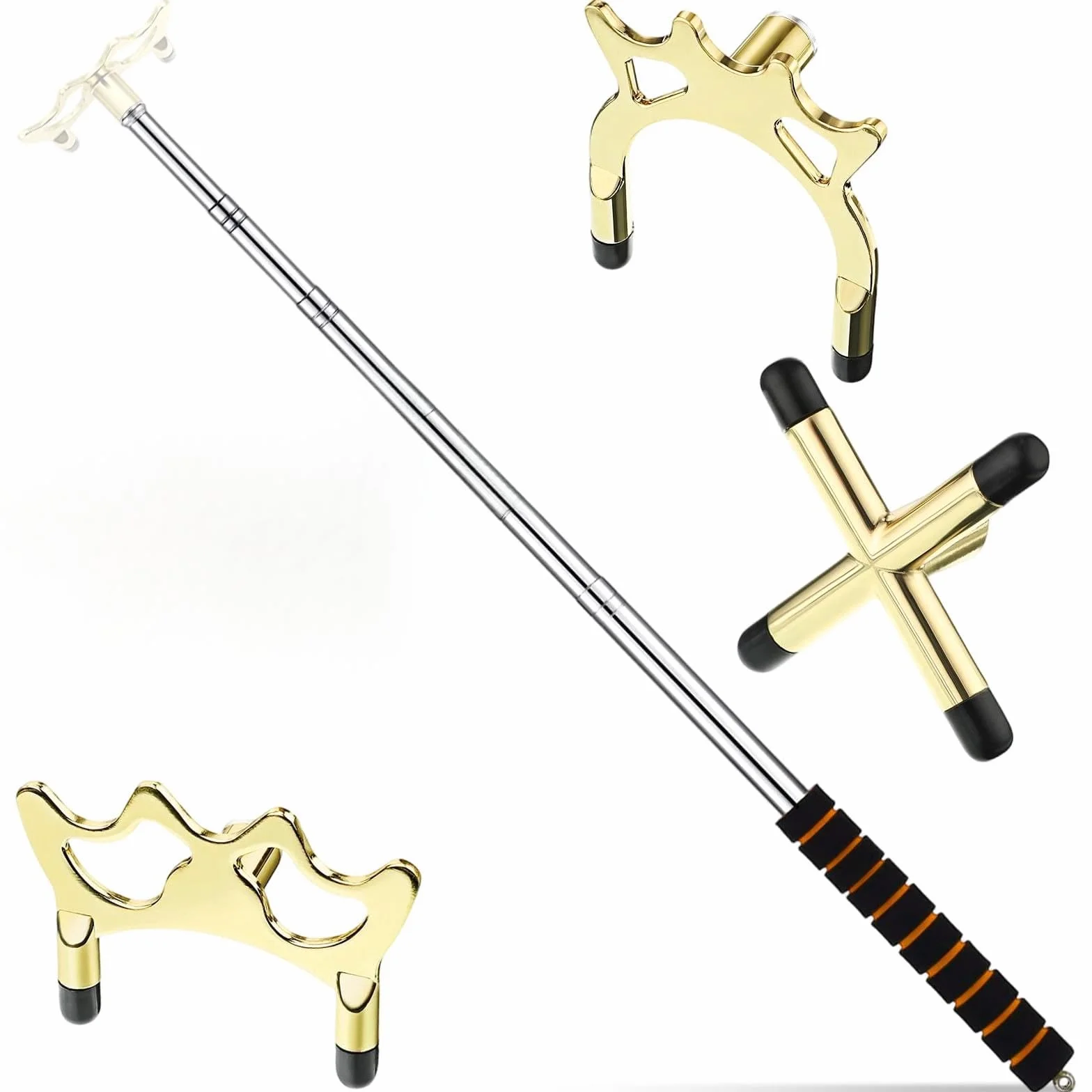 Accesorio Mesa Billar Puente Latón Extraíble 12.8~60 Pulgadas Taco Retráctil Dispositivo Auxiliar Montado Poste