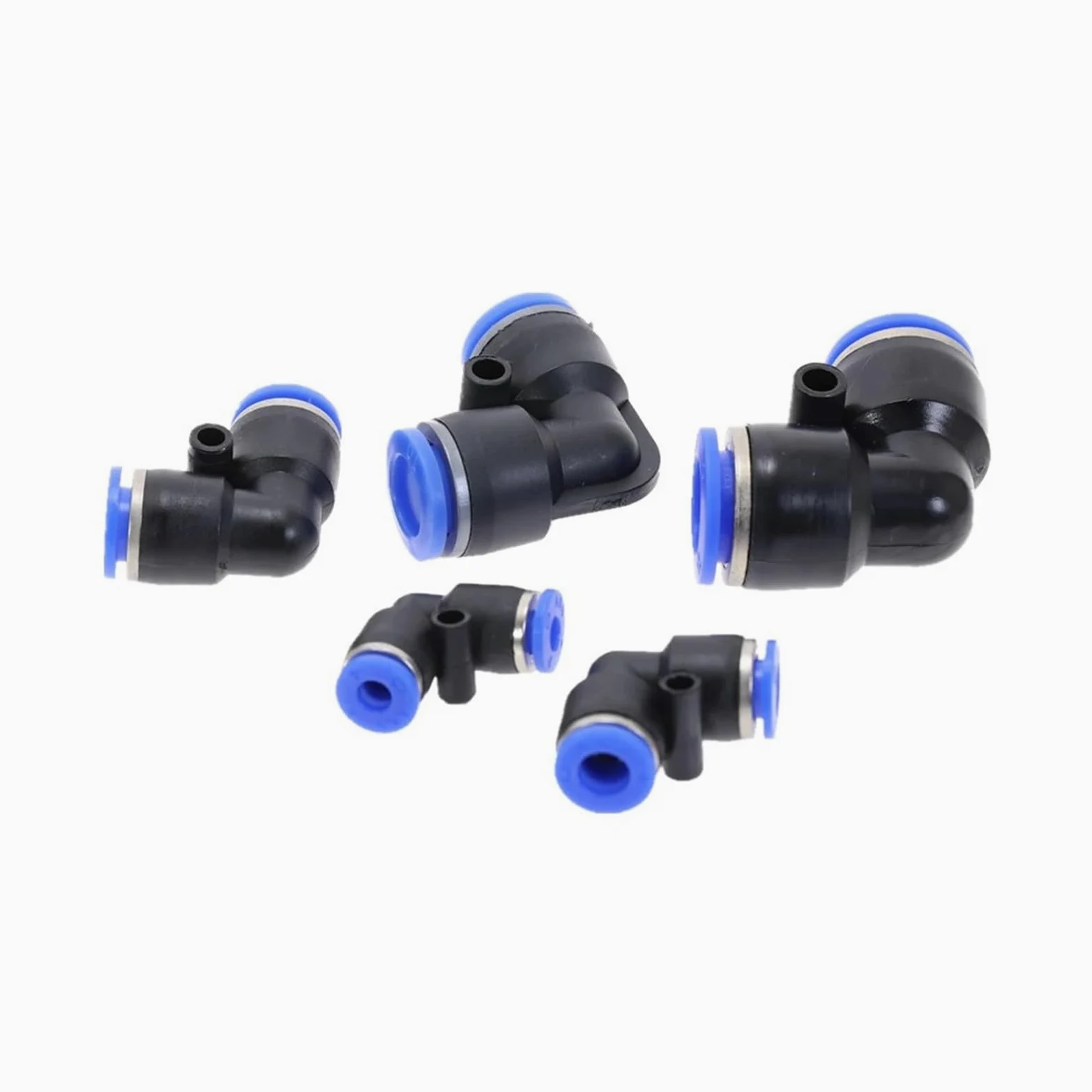 Conectores de tubería PV de 2 vías, Accesorios neumáticos de plástico de 4 mm, 6 mm y 8 mm, Rectos, de inserción rápida, con Bloqueo Deslizante, 50/100 Unidades(16mm(50PCS))