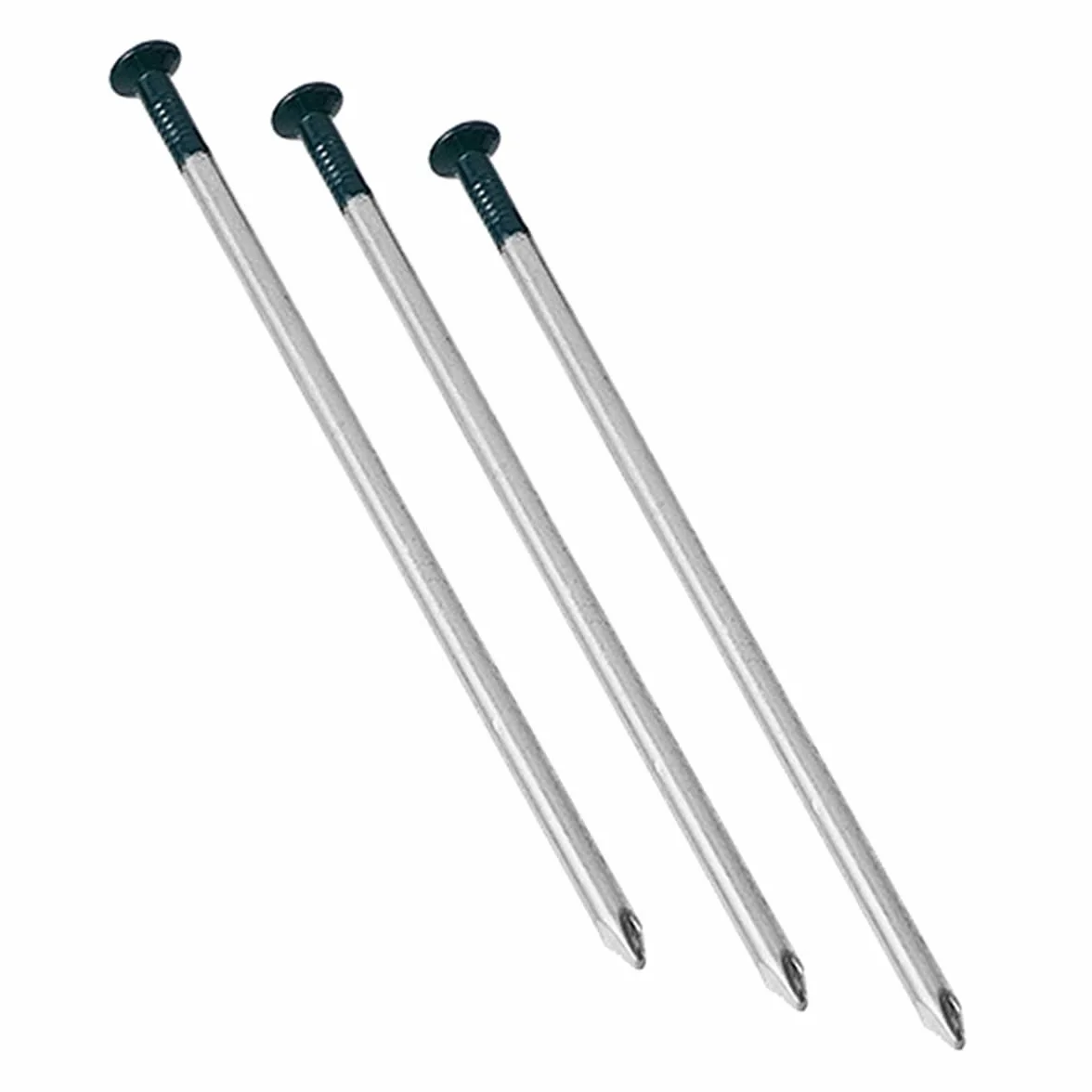 Ubric 60 Clavos de césped Artificial, 5 mm x 150 mm, Cabeza Redonda galvanizada, Clavos de Acero para fijación al césped