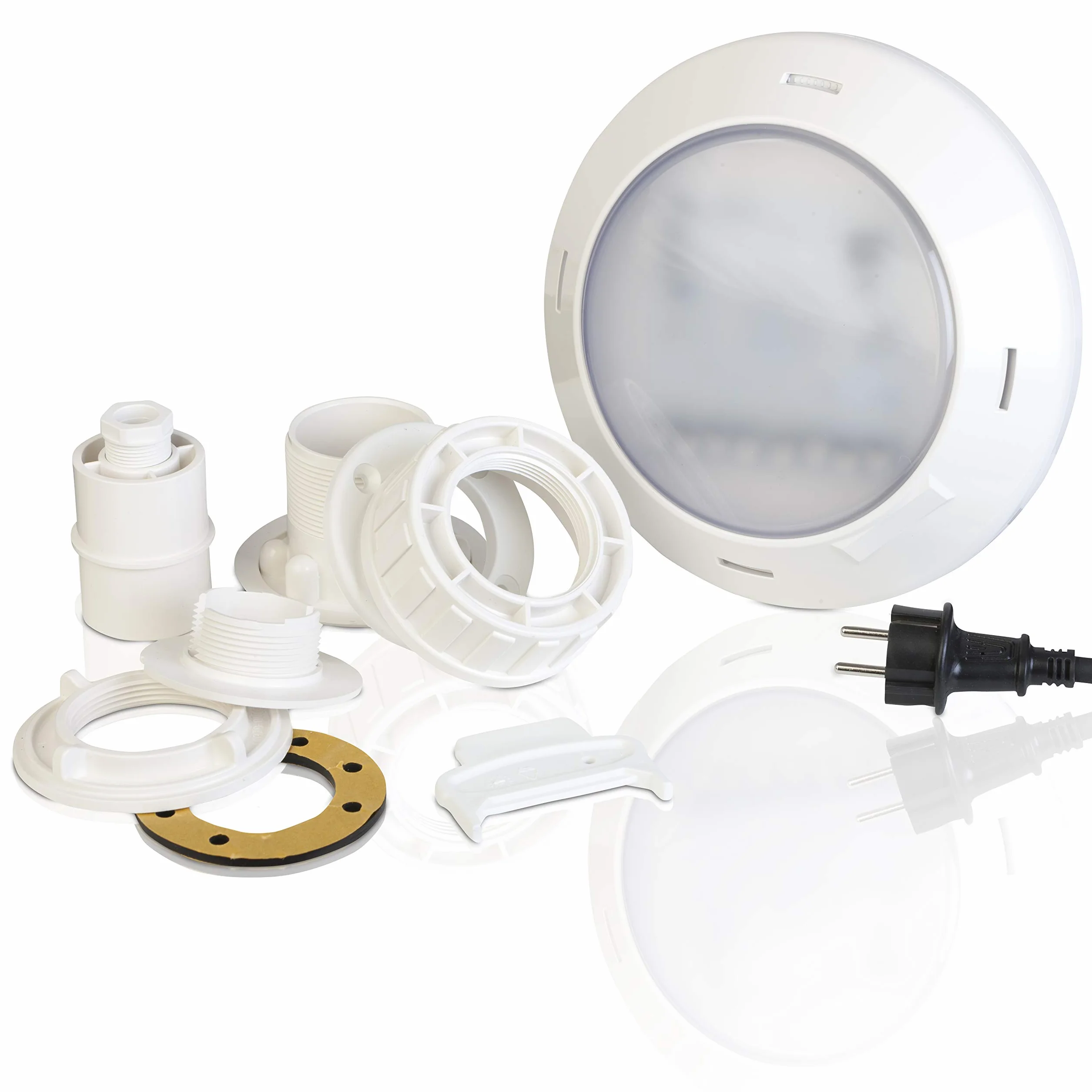 Gre PLWPB - Iluminación para Piscina. Proyector Led Blanco para Piscina Elevada de Madera y Composite, 16 W. Luz para Piscinas