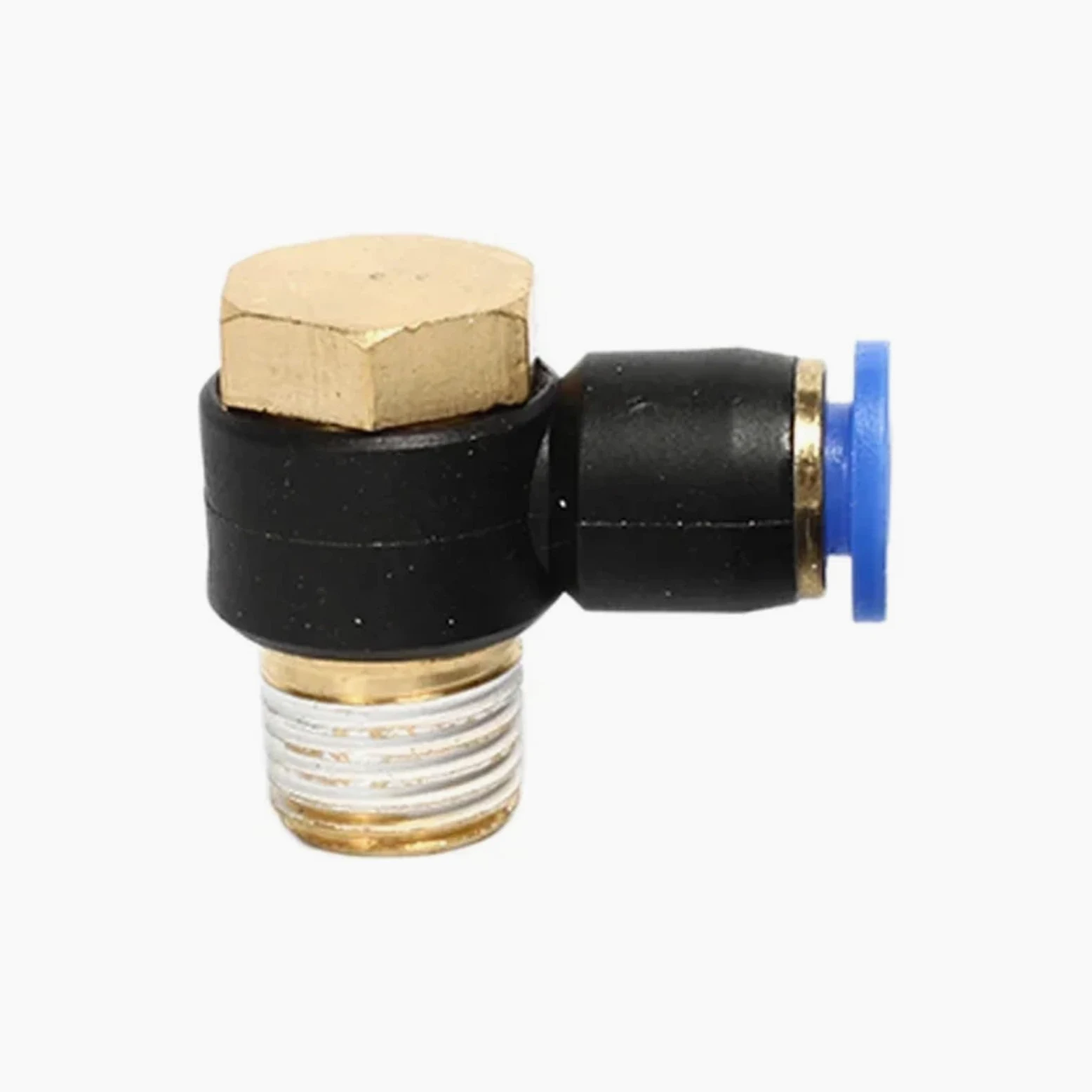 10 Piezas de Conector rápido for Manguera neumática, Cilindro Hexagonal Exterior Ph6-01, Codo de ángulo Recto roscado, Tipo L, Junta de tráquea 8-02(10PCS PH6-M5)