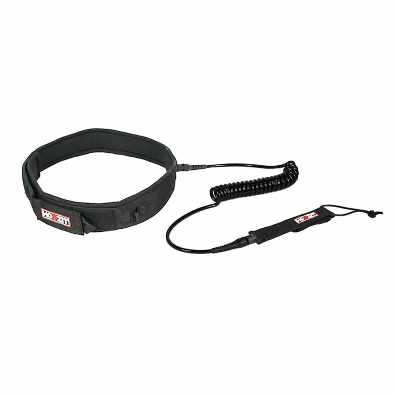 Leash DE WINGFOIL Cinturón Coil Howzit Negro