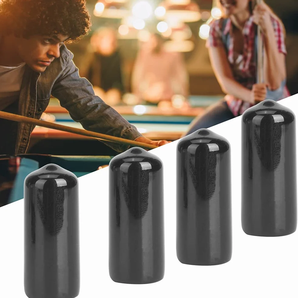 KIMISS Protector de Punta de Taco de Billar, Cubiertas de Goma Duradera, 13 mm, 2 Piezas