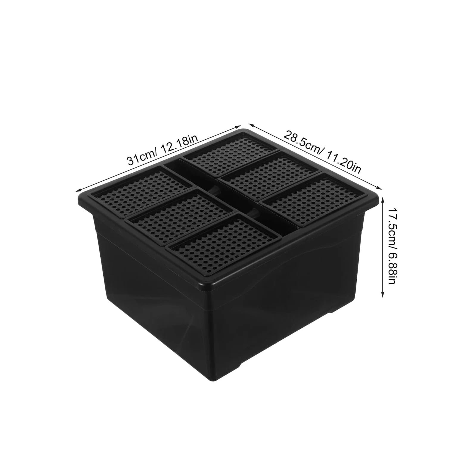 UPKOCH Set de 6 Jardineras Hidropónicas de Plástico Resistente 96 Orificios para Cultivo Hidropónico Interior Contenedor para Plantas Acuáticas Bandeja para Germinación en Laboratorio