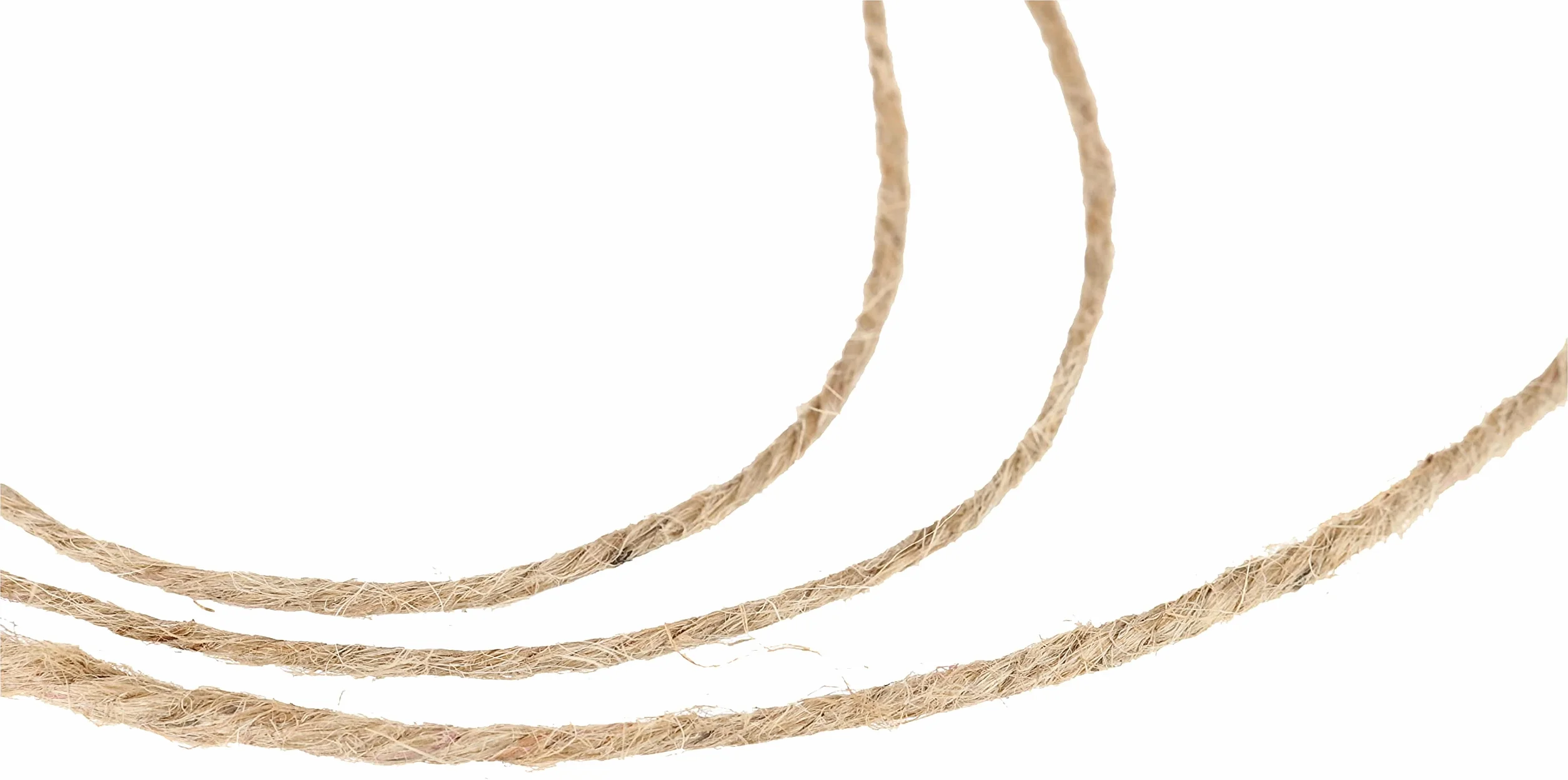 Rayher 4200331 Cuerda yute color natural, 3 cabos, 3.5 mm diámetro, 280 m. Cordel yute resistente