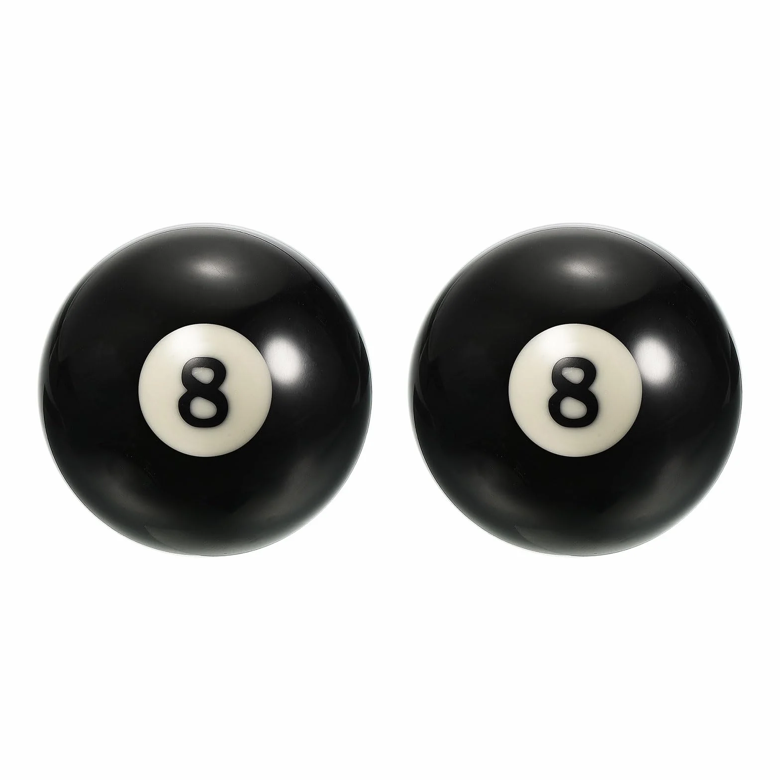 PATIKIL Bola de Repuesto para Billar #8 2-1/4" 2 Unidades Negro