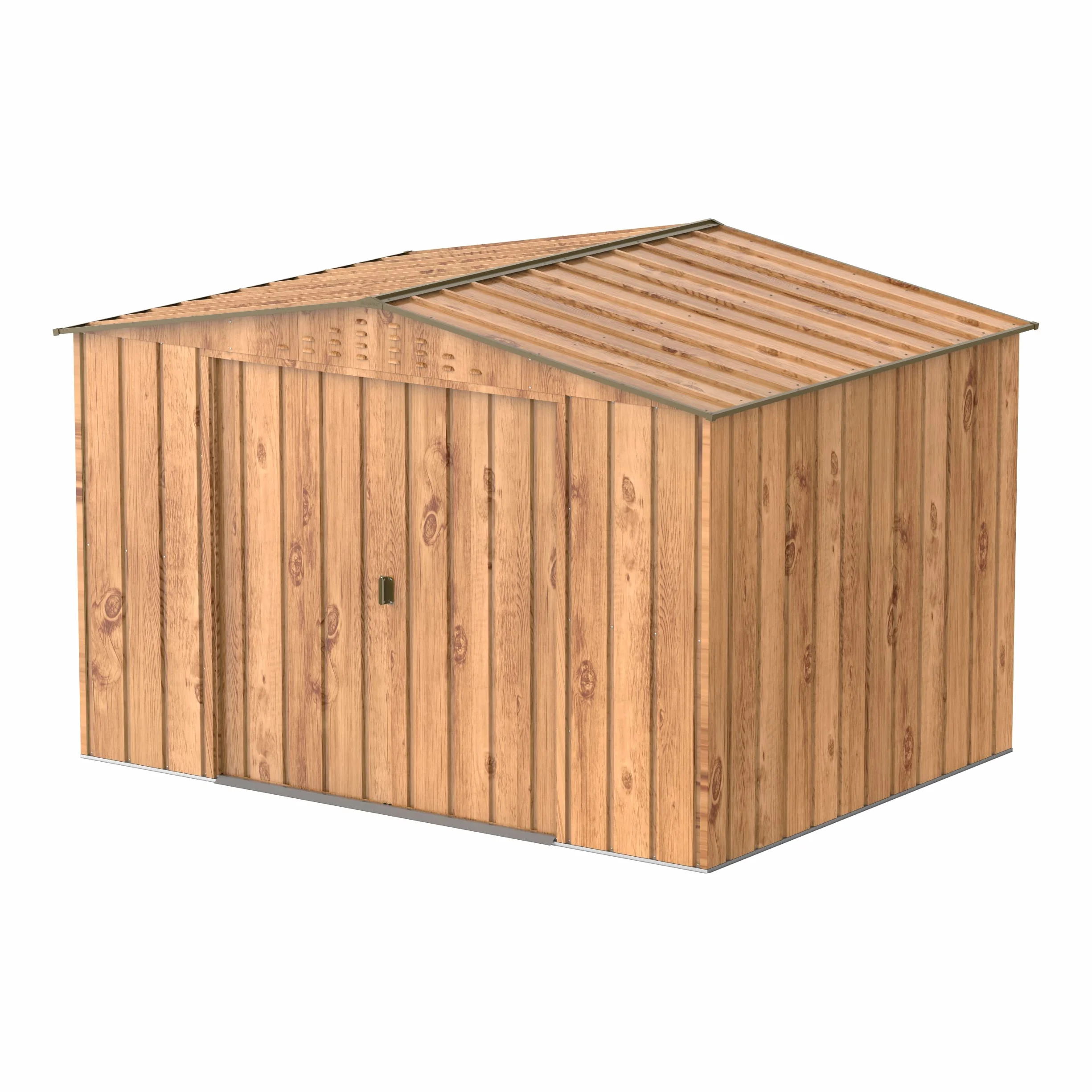 Duramax - caseta cobertizo jardín - TOP HERCULES 10x8 - Metal - color imitación madera