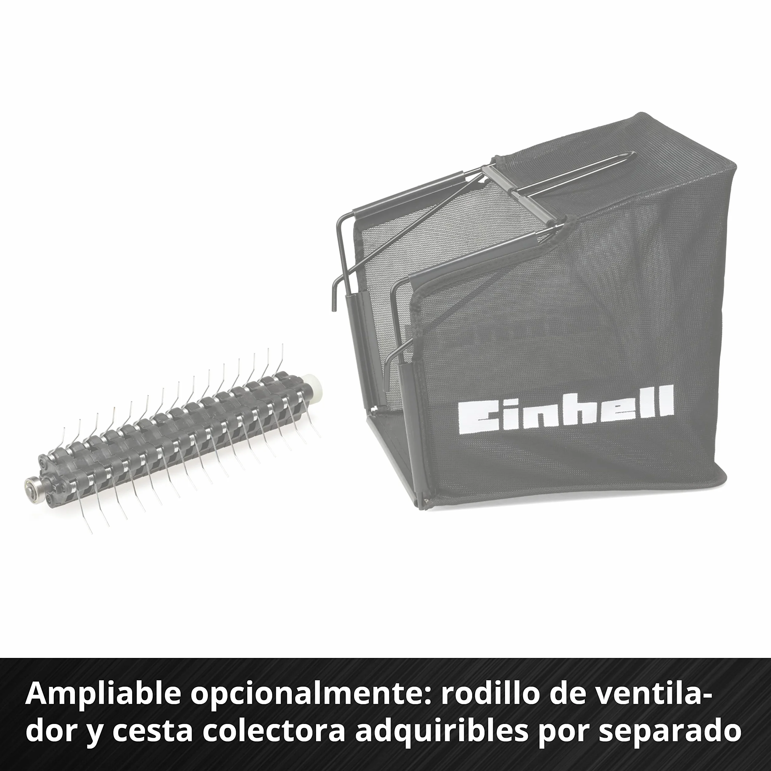 Einhell Escarificador/aireador inalámbrico - GC-SC 36/31 Li PXC. Combinada 3 en 1, motor de bobinado en serie, unidad de corte con rodamiento de bolas, suministrada sin batería y cargador
