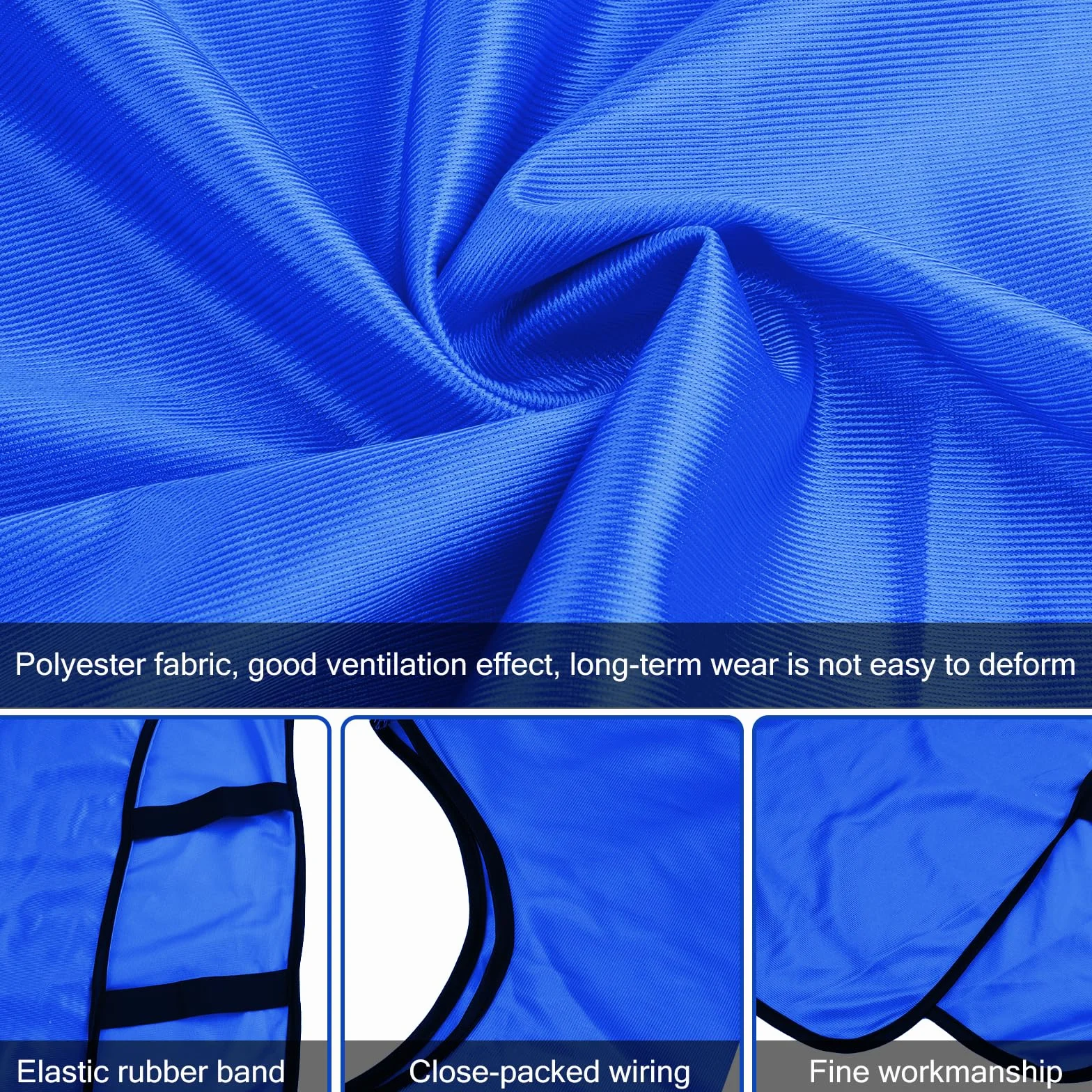 Chalecos de Entrenamiento Peto Deportivo Fútbol Baloncesto Rugby Talla XL Azul