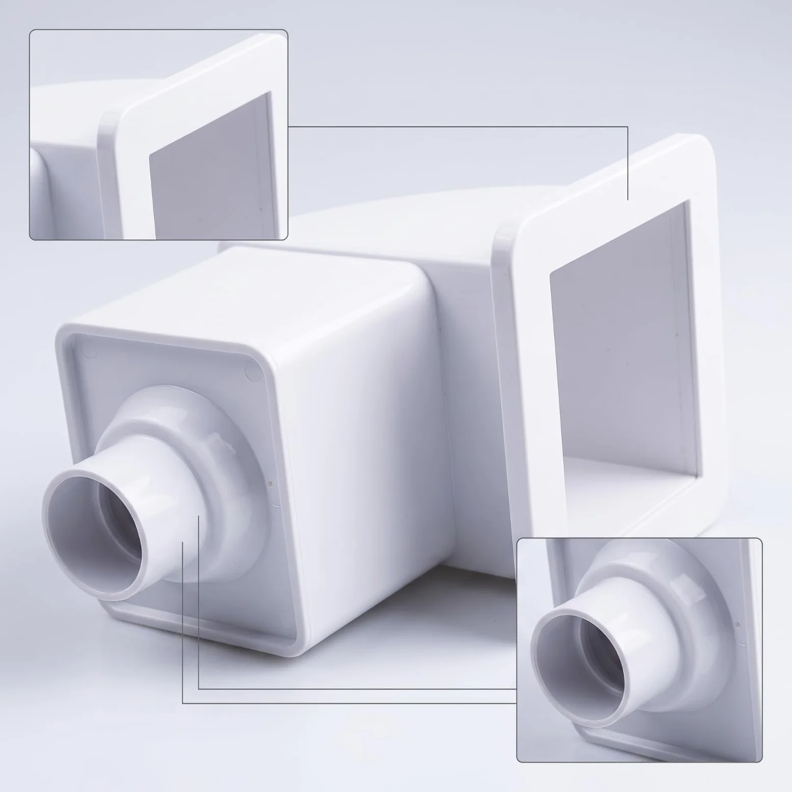 Colcolo Skimmer de Piscina Limpiador Recogedor Cesta Aspirador con Apertura Frontal Cuadrada y Bajo de Canalización al Filtro para Hojas y Ramas Adecuado para