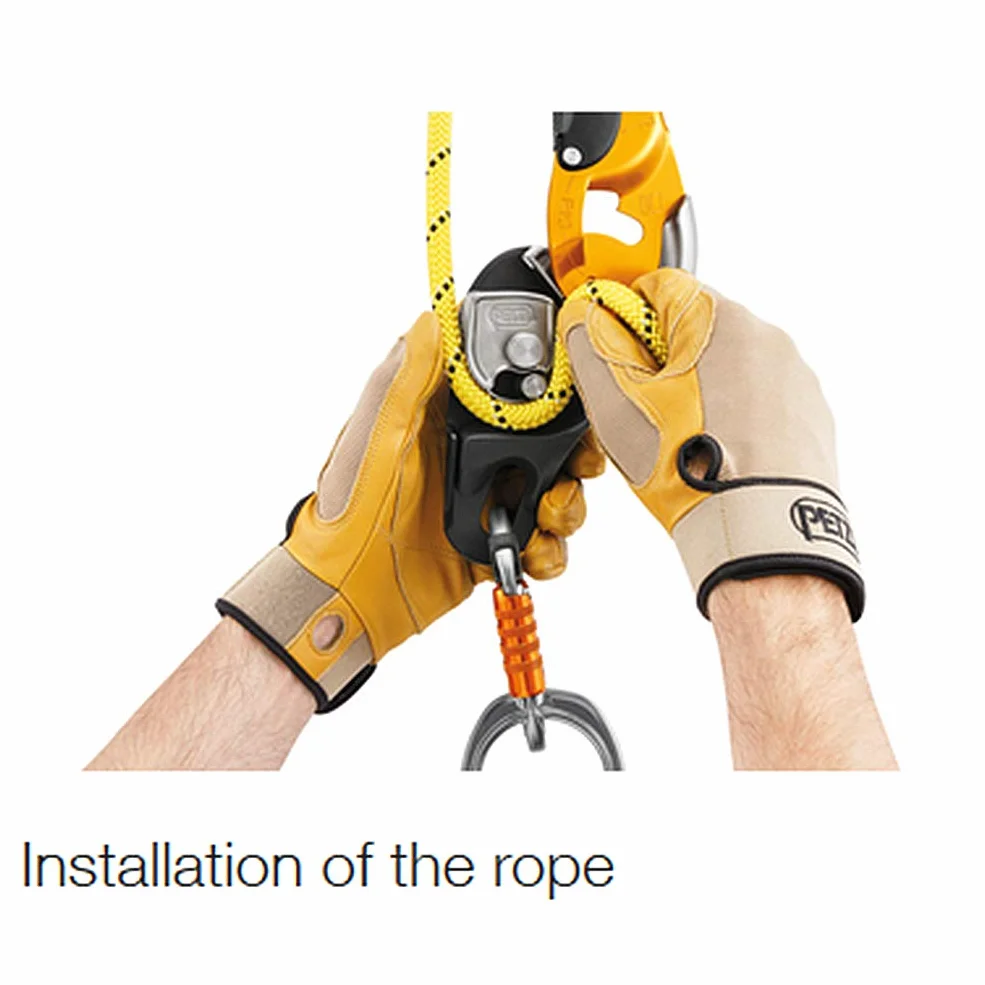 PETZL RIG Descender con bloqueo automático de cuerda 10-11,5 mm NFPA