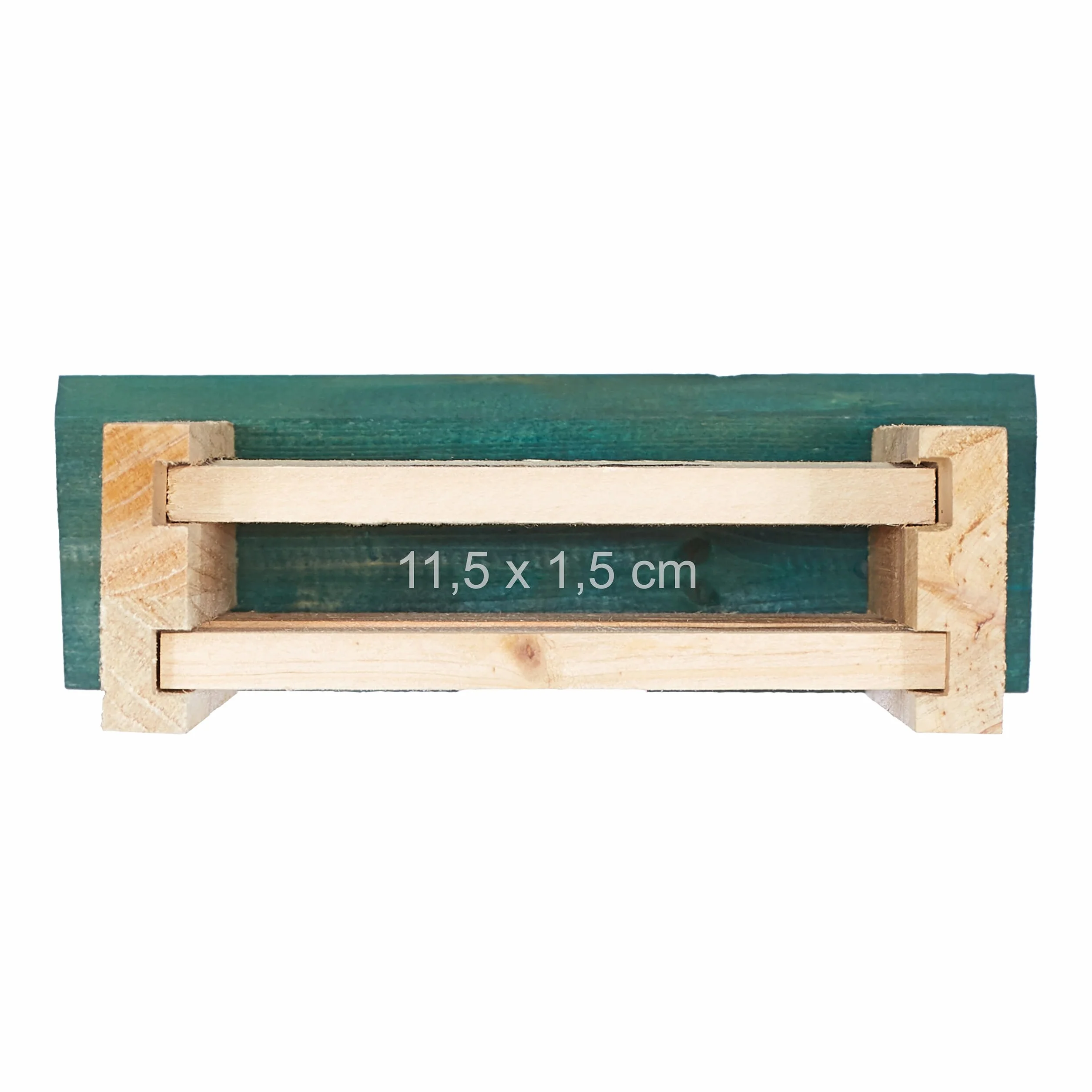 Relaxdays Set de 4 Cajas para murciélagos de Madera sin Tratar, 25x18x6 cm, Natural y Verde