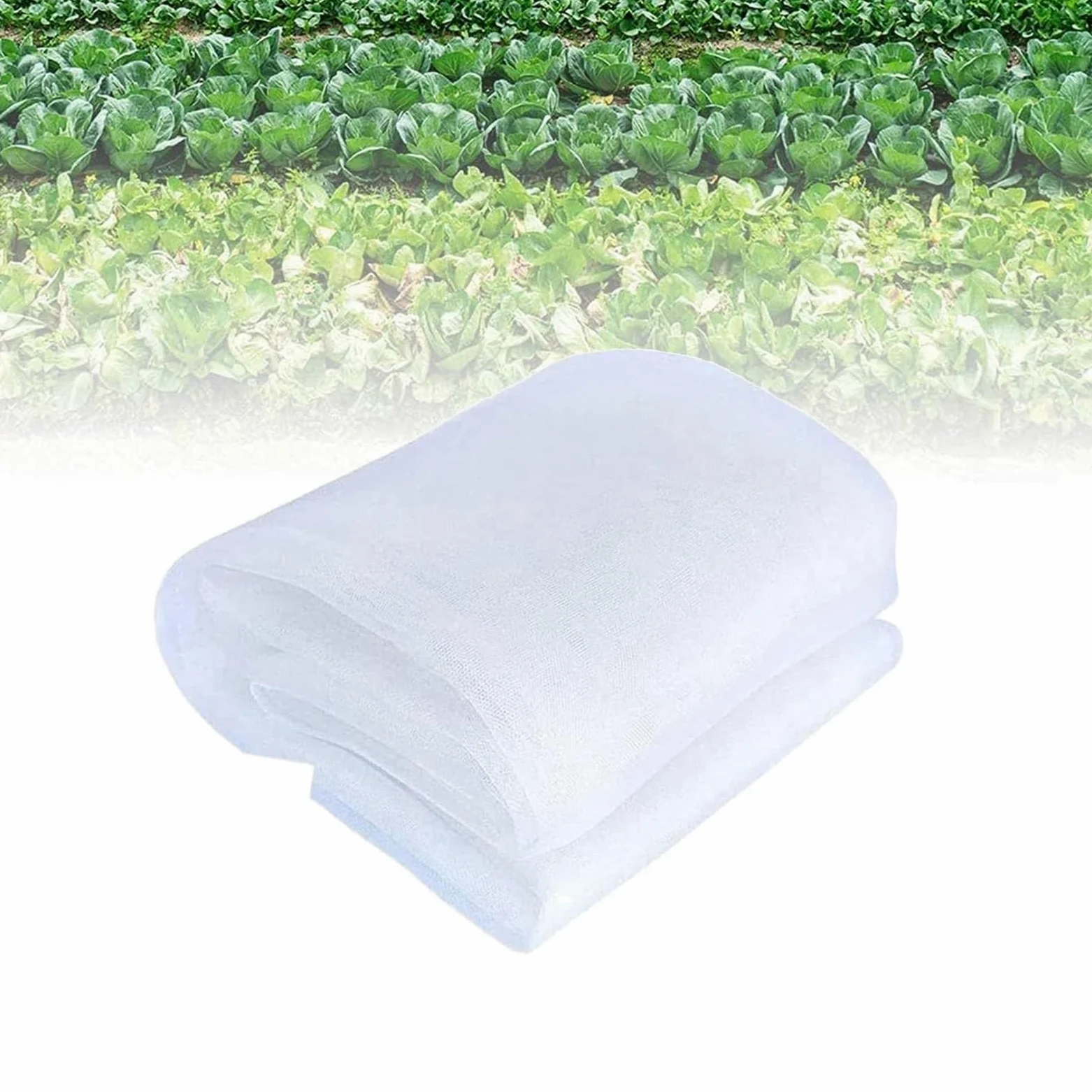 Red de jardín antigranizo resistente a los rayos UV, 4 x 10 m, color blanco, protección de malla ligera para plantas, barrera resistente a los rayos UV, resistente a la intemperie