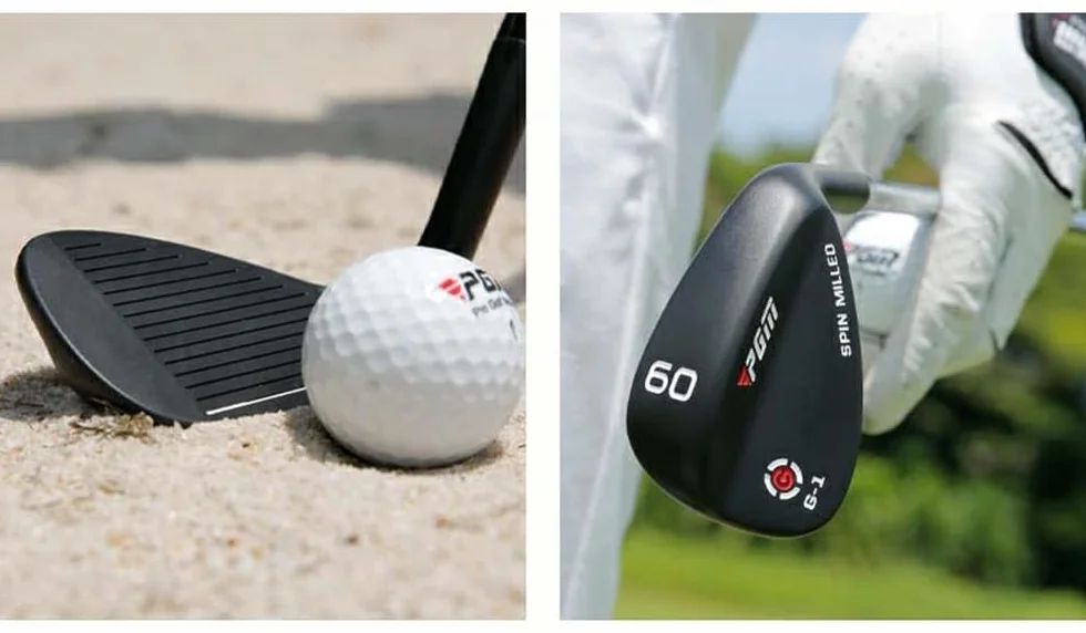 Palos de Golf Cuñas de Arena Loft 50-62 Grados Control de Distancia Cuña de Golf (56 Grados, Negro)