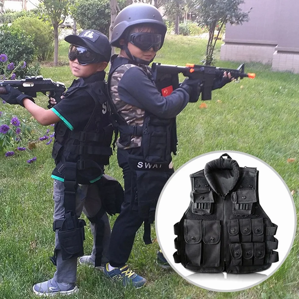 Chaleco Táctico SyrisoracKid de Nailon 600D para Niños
