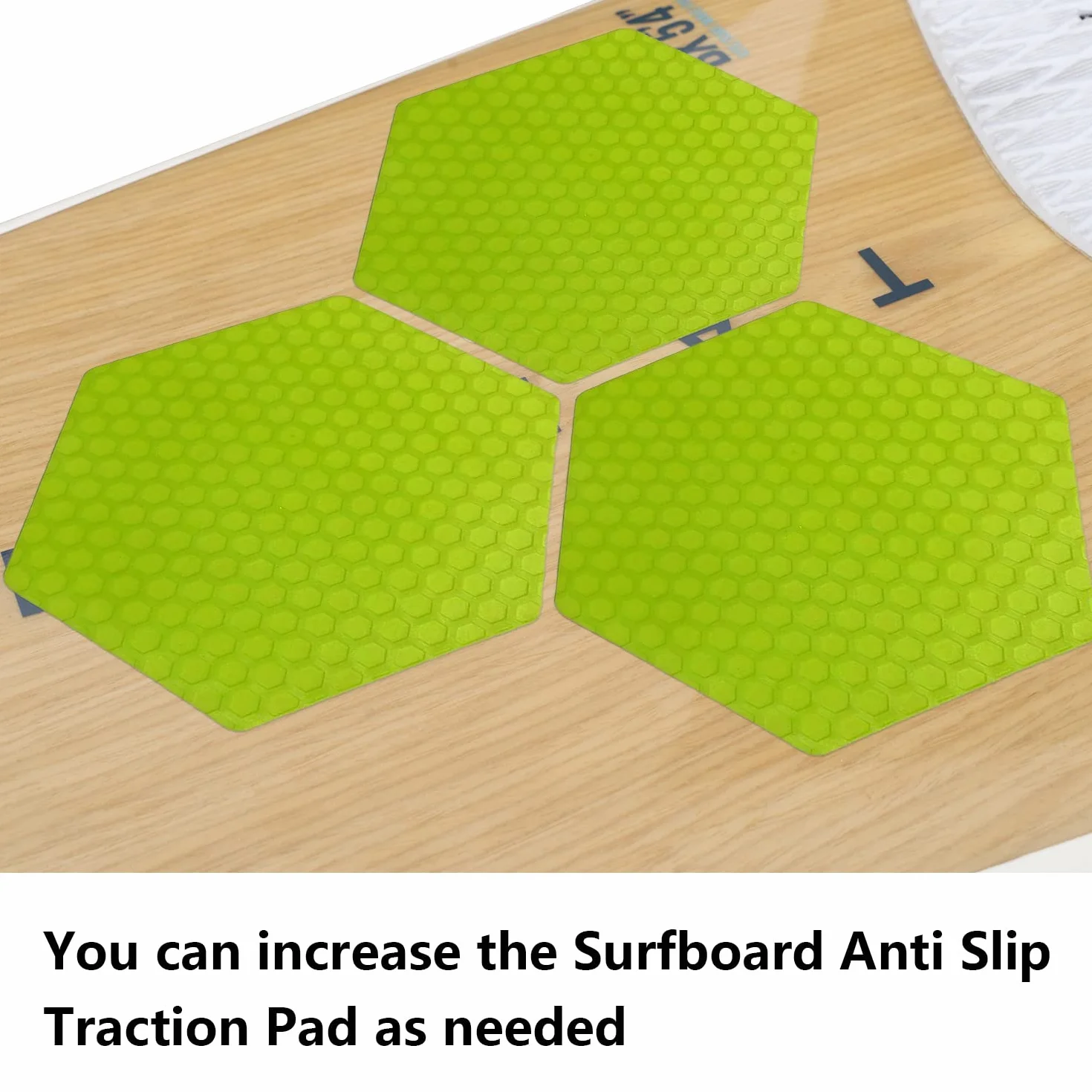 Juego de 10 almohadillas de tracción antideslizantes para tablas de surf – Verde