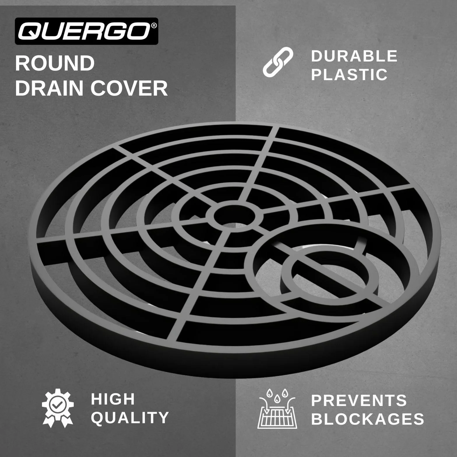 Cubiertas de drenaje redondas para exteriores de 150 mm