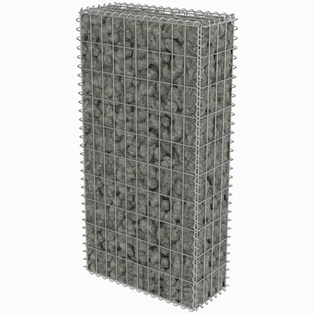 Muro de gaviones con cubiertas acero galvanizado 50x20x100 cm, Malla metálica para gallinero, Red de gallinero de acero, Alambrada de gallinero de acero resistente para proteger a tus aves de corral